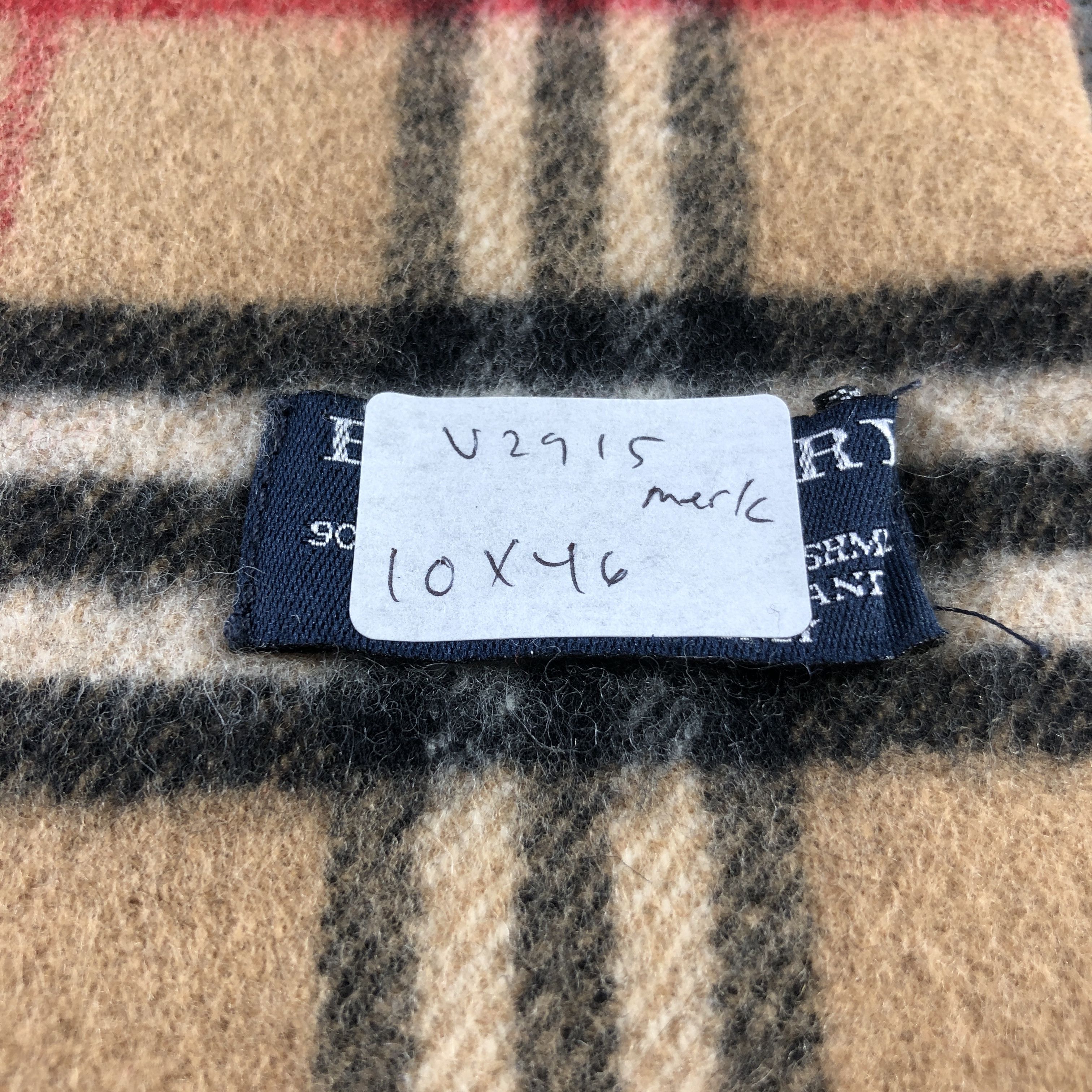 Burberry Burberry Tan Nova Check Merino/Cashmere Scarf Muffler V2915 Size ONE SIZE - 5 Thumbnail