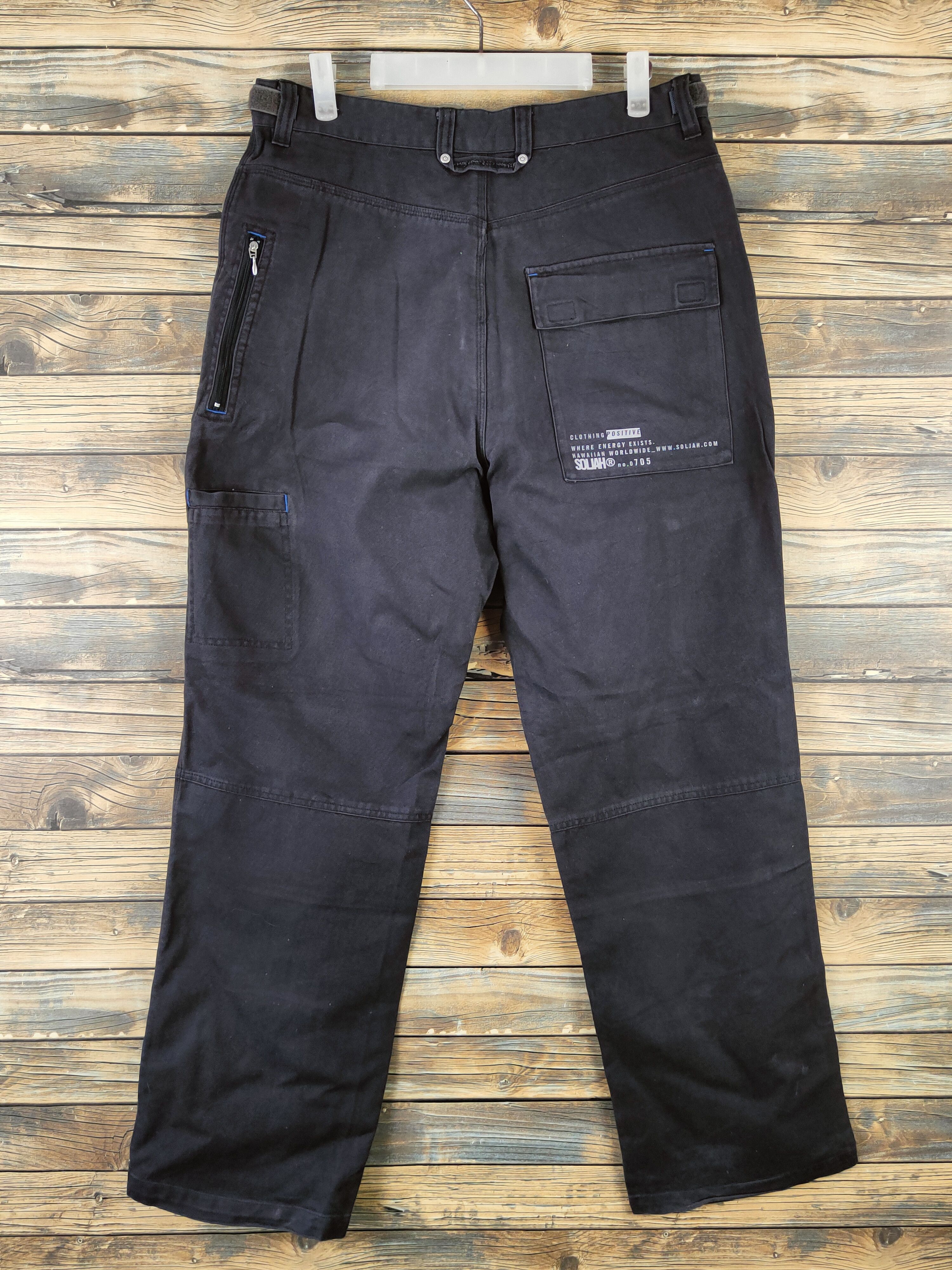 Japanese Brand DL Soljah Black Multipocket Tactical Cargo Pants #1964 Size US 32 / EU 48 - 9 Thumbnail