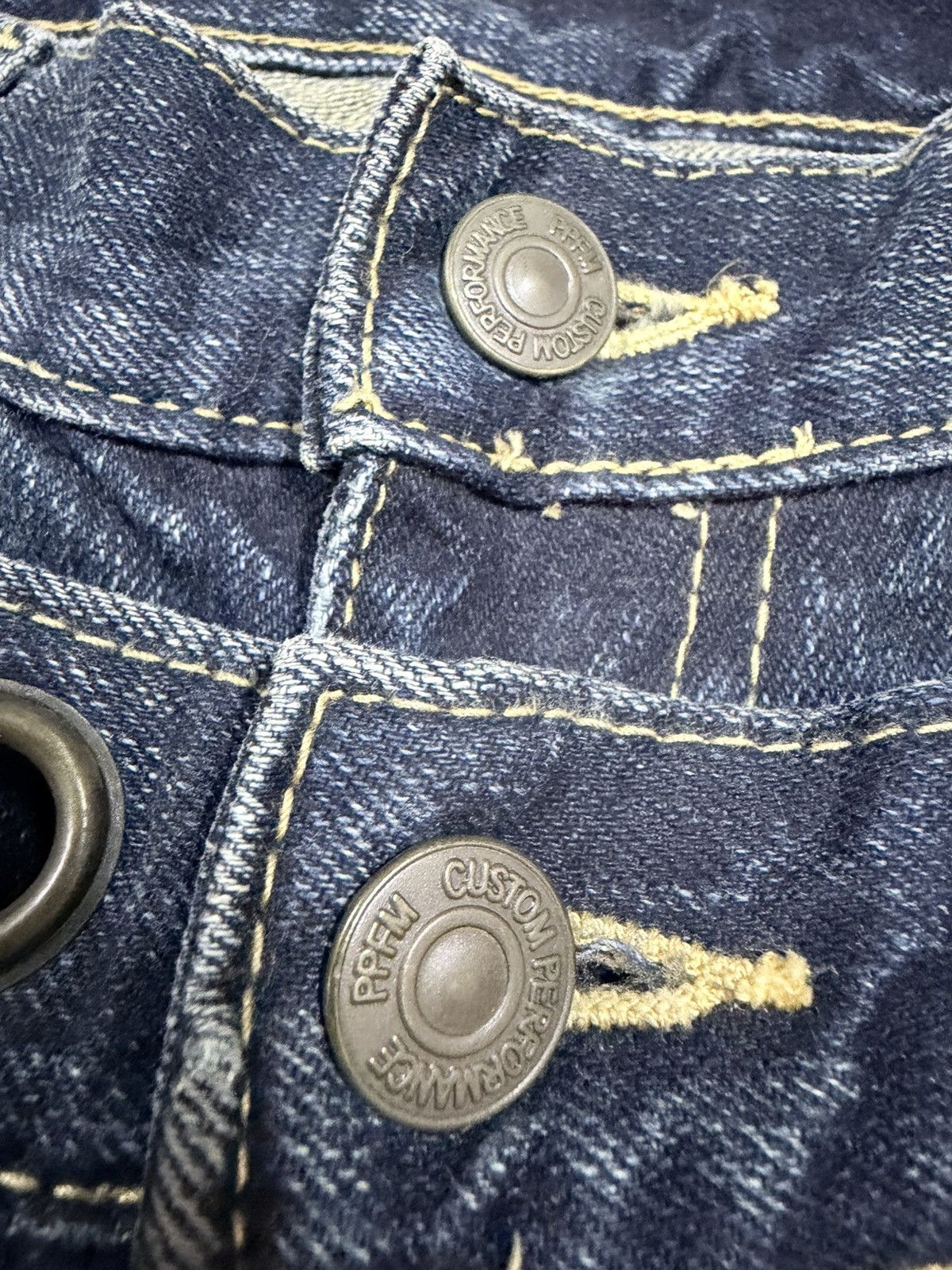 PPFM Vtg🔥PPFM Bondage Zipper Double Waist Curve Jeans Size US 32 / EU 48 - 16 Thumbnail