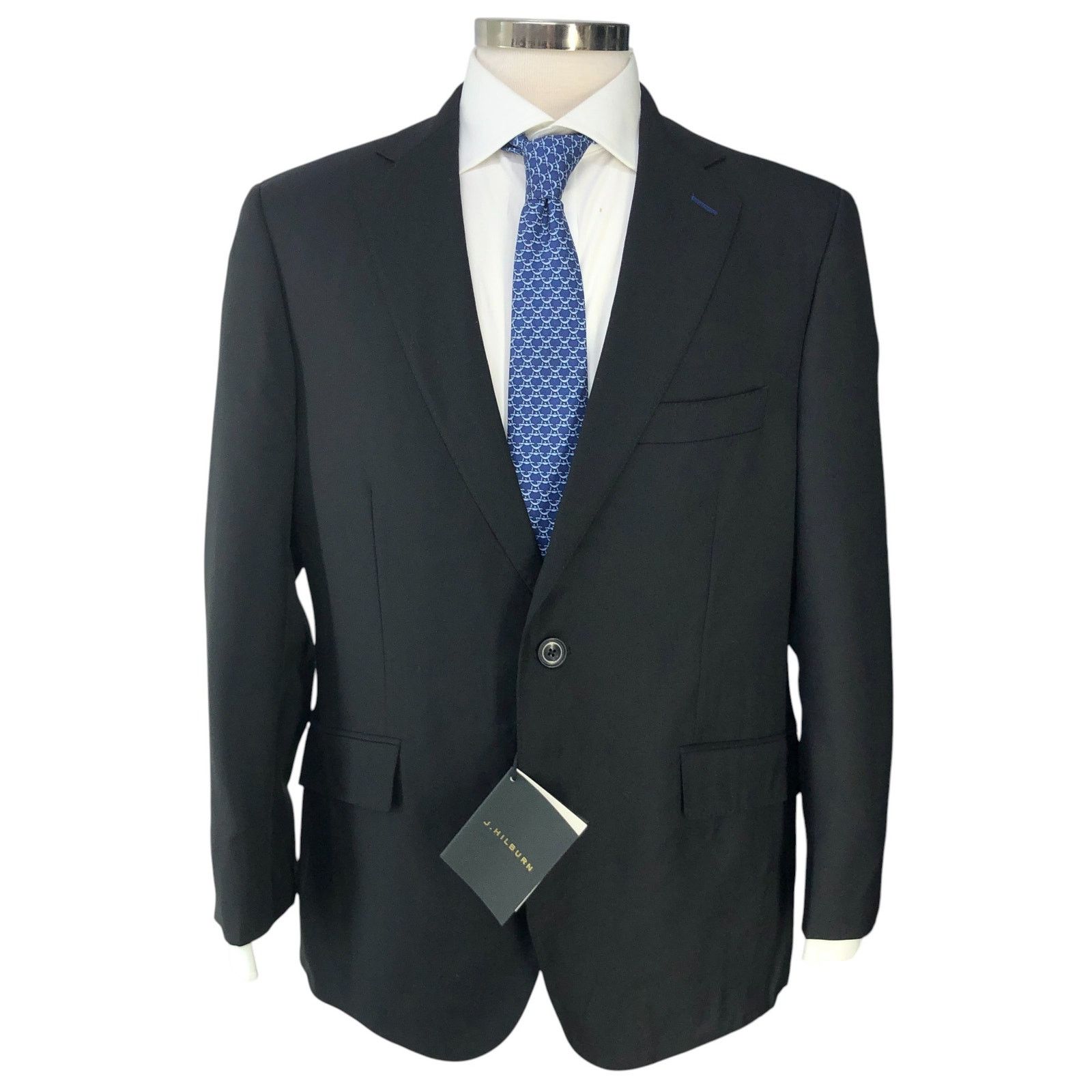 J.Hilburn J Hilburn 40S Sport Coat Blazer Revenge Super 150s Bespoke Size 40S - 12 Thumbnail