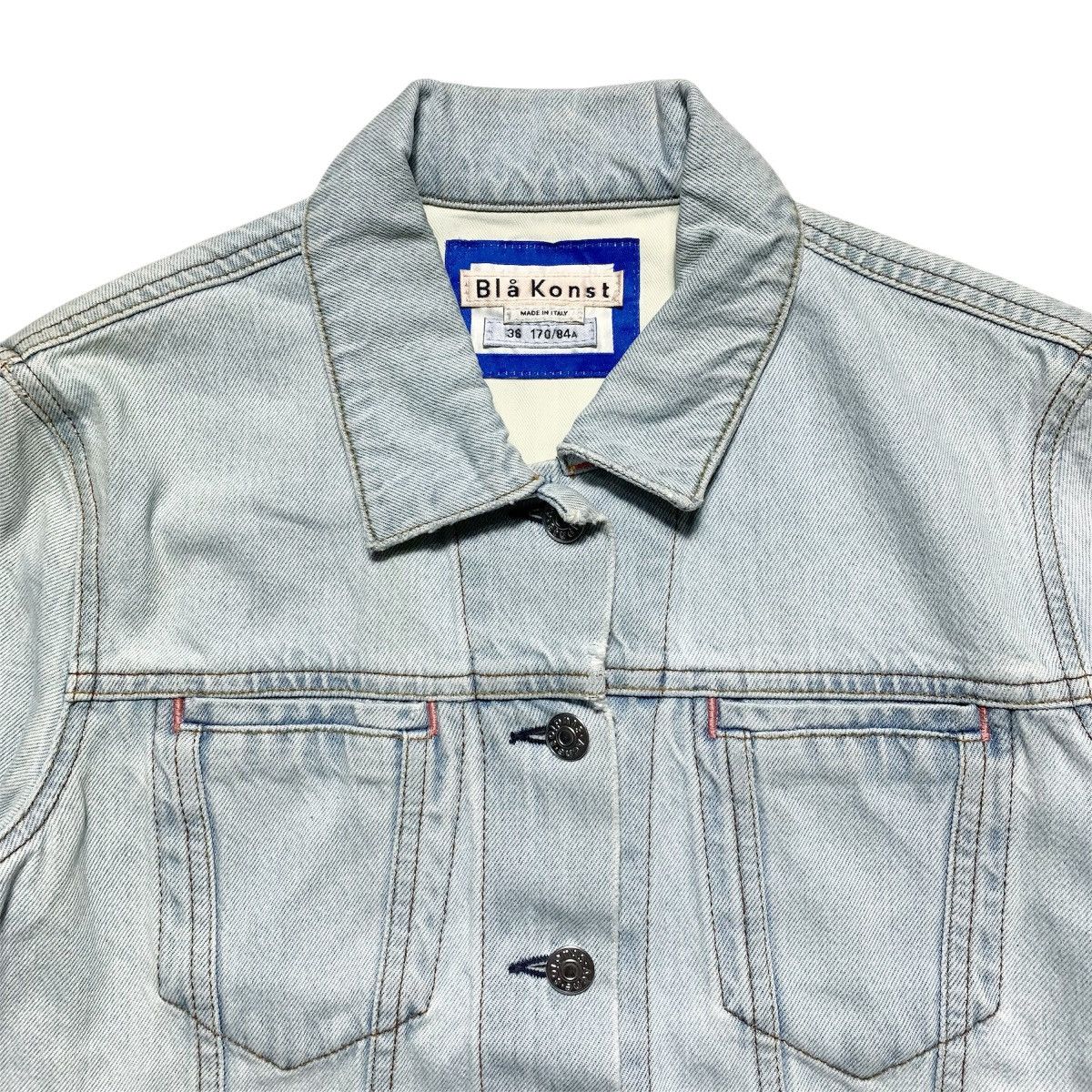 Acne Studios Acne Studios Bla Konst Cliff LT Blue Denim Jacket Size S / US 4 / IT 40 - 4 Thumbnail