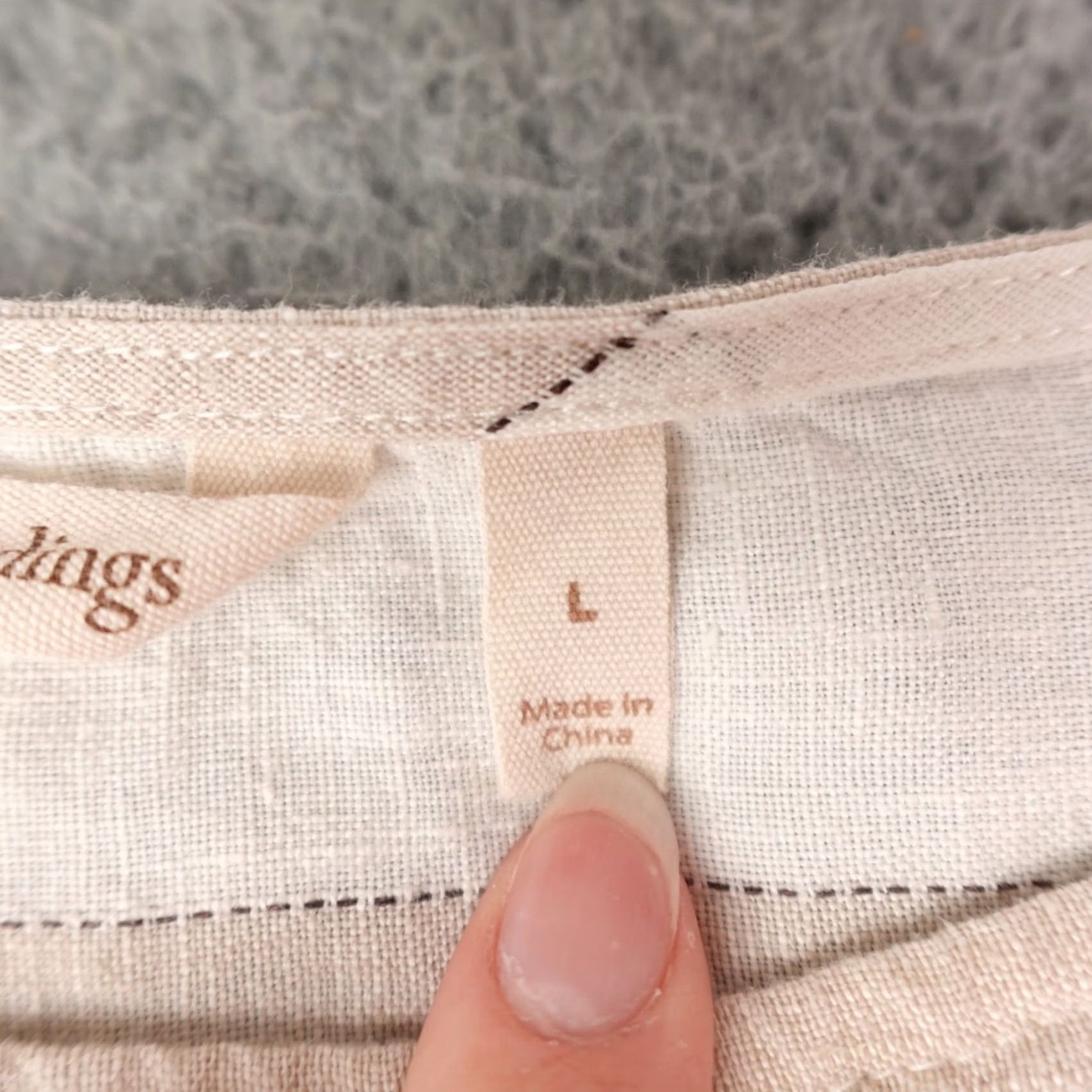 Soft Surroundings Soft Surroundings Shirt Womens Large White Striped 3/4 Sleeve Linen Blouse Size L / US 10 / IT 46 - 3 Thumbnail
