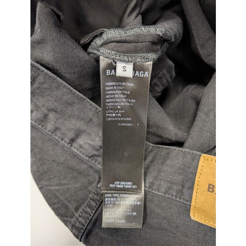 Balenciaga o1rshd1 Low Crotch Light Japanese Denim Pants in Black Size US 30 / EU 46 - 18 Thumbnail