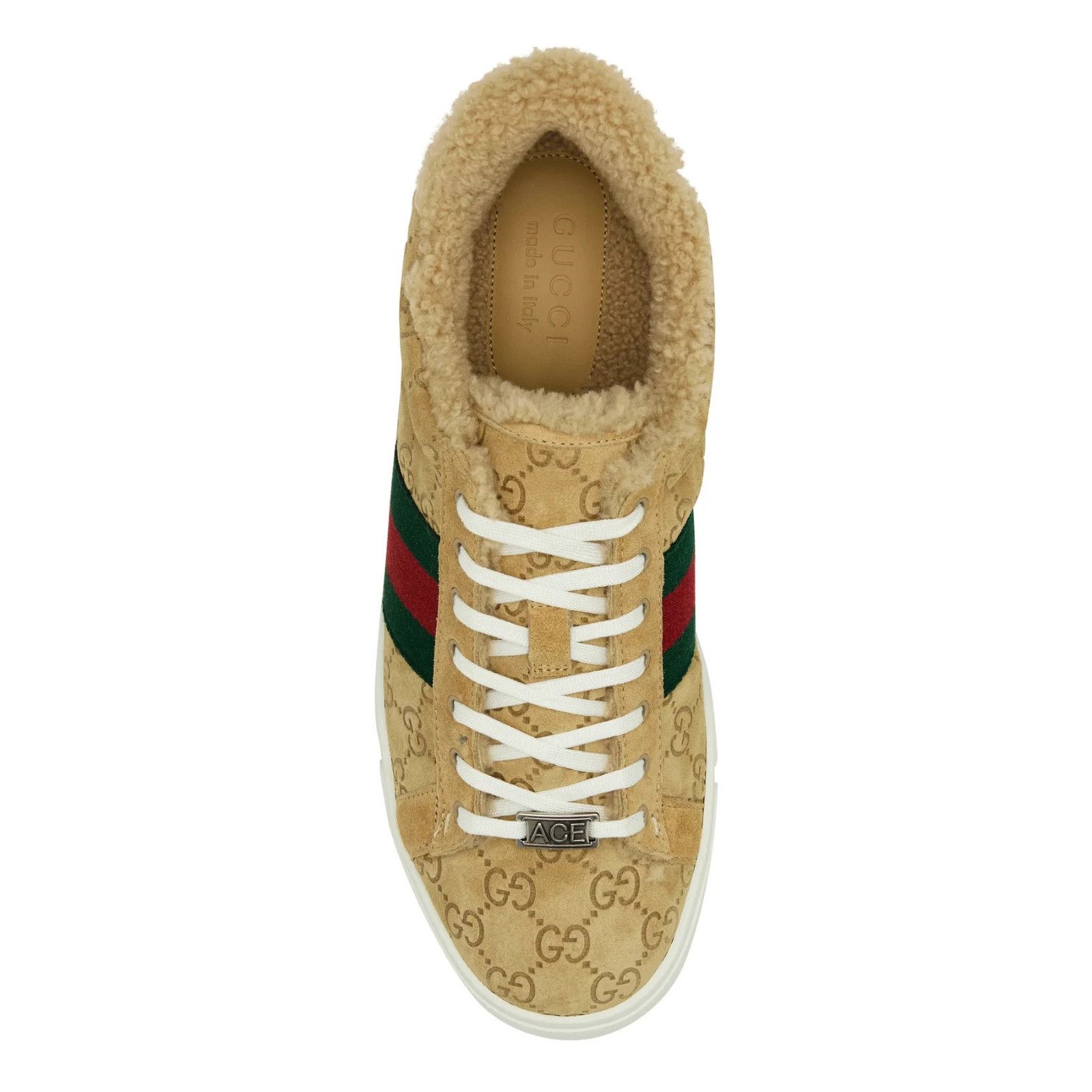 Gucci GUCCI Ace Brown Suede Sneakers New & Authentic (Men's size:U Size US 7 / EU 40 - 4 Thumbnail
