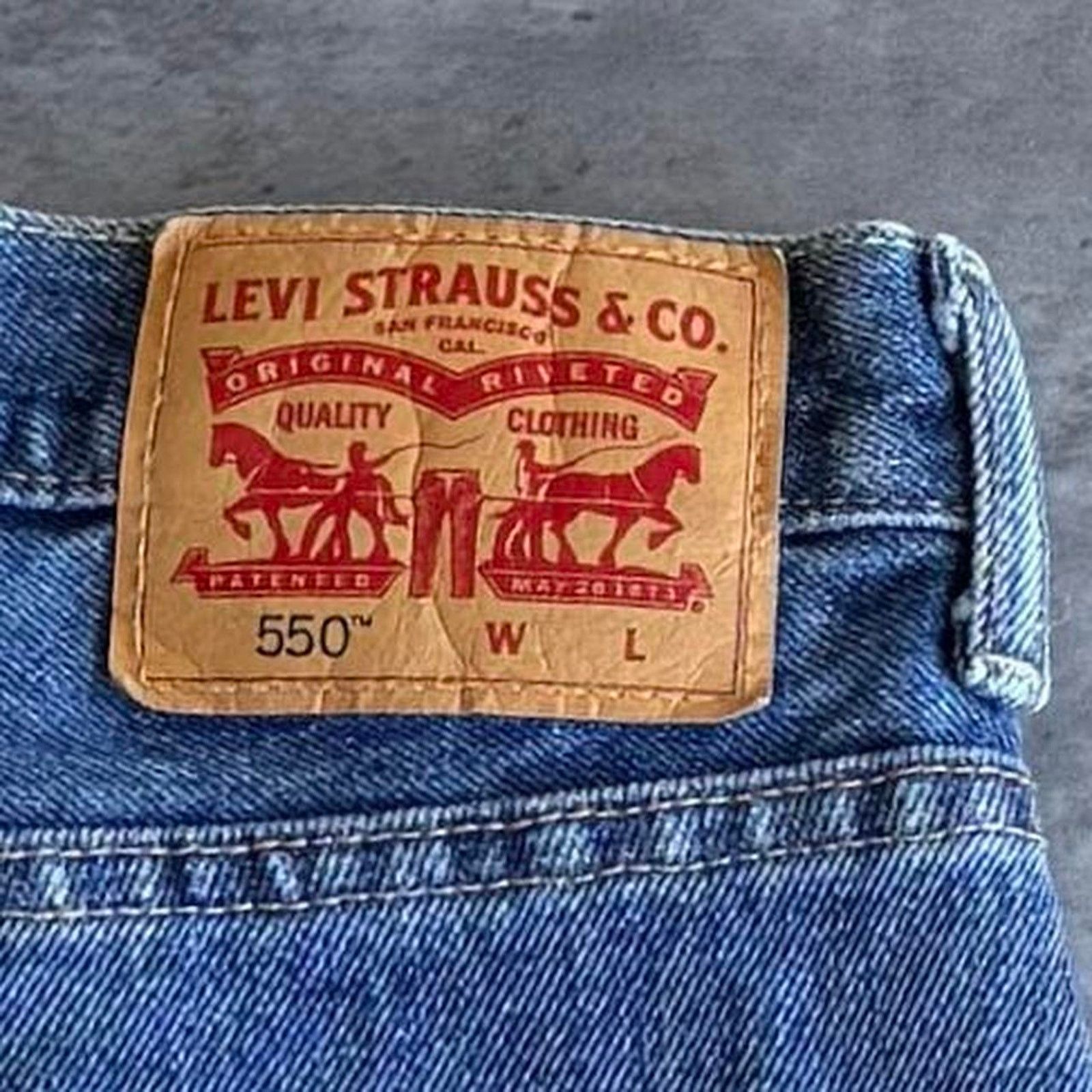 JNCO × Levi's Levi’s 550 Relaxed Fit Essential Baggy Blue Denim Jeans Size US 44 / EU 60 - 3 Thumbnail