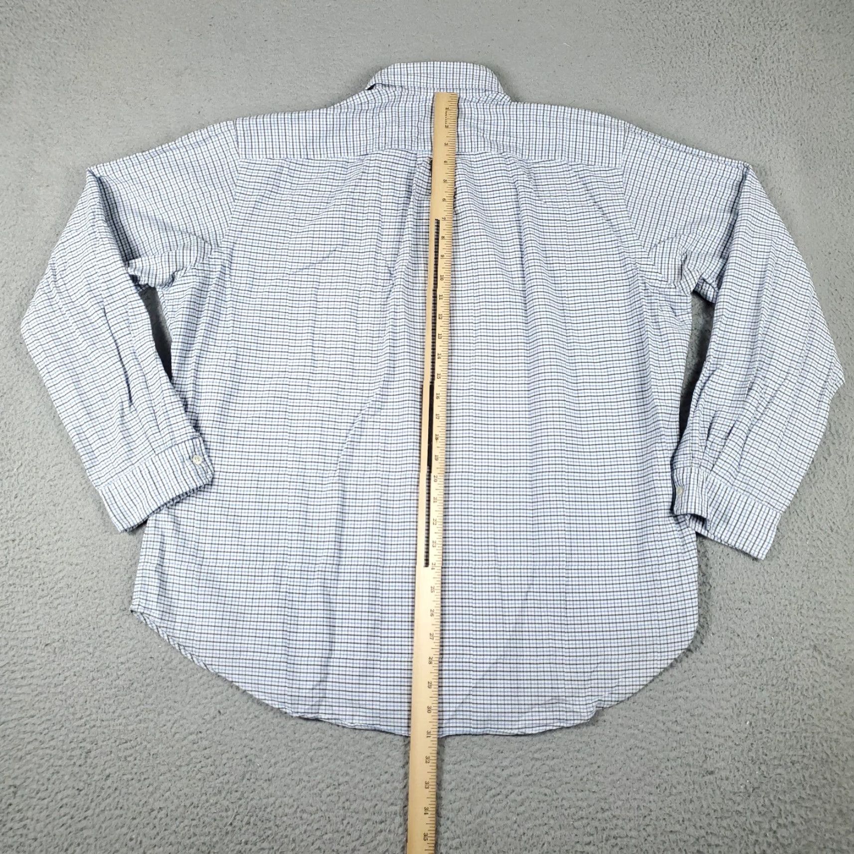 Ralph Lauren Ralph Lauren Casual Button-Up Shirt Blue Plaid Long Sleeve Men's XL Size US XL / EU 56 / 4 - 4 Thumbnail