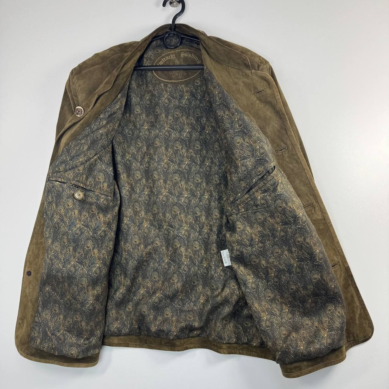 Other Vintage German Tracht Suede Leather Bavarian Jacket Size 50 Size US L / EU 52-54 / 3 - 3 Thumbnail