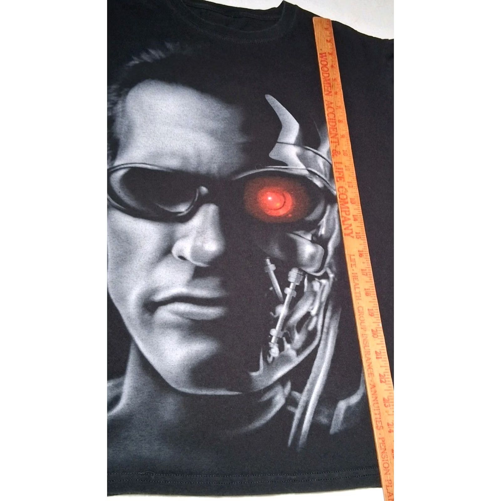 Vintage VINTAGE Universal Studios Terminator 2 Movie Shirt M Arnold Schwarzenegger Judgement Day Shirt Mens Black Cotton T-Shirt Graphic 90s Size US M / EU 48-50 / 2 - 6 Thumbnail