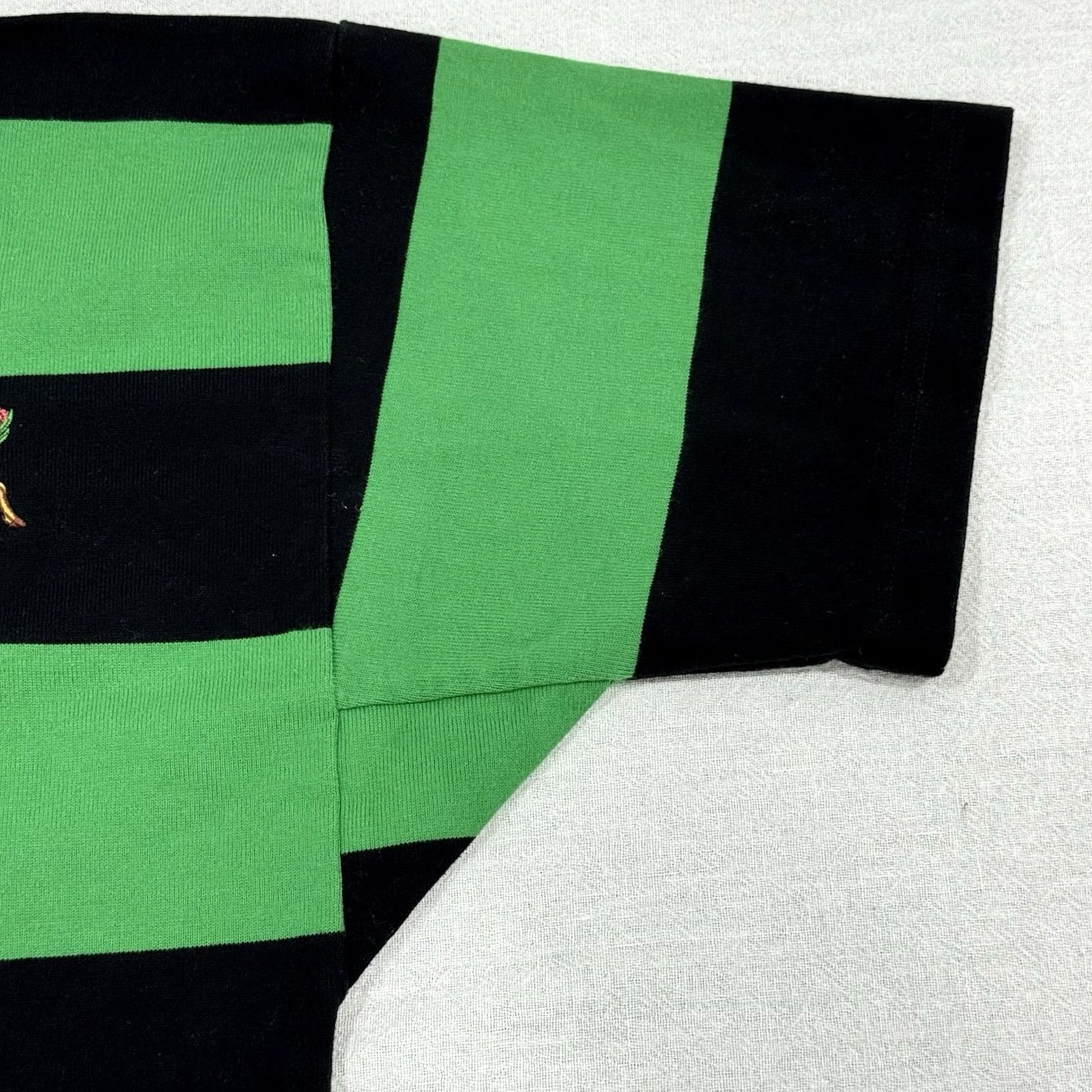Vintage VINTAGE Sports Resources Polo Shirt Men’s Medium Striped Green Rugby Jersey 80s Size US M / EU 48-50 / 2 - 7 Thumbnail