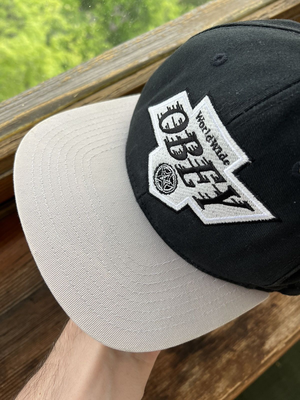 Vintage Vintage Obey Snapback Cap Big Logo Baseball Size ONE SIZE - 3 Thumbnail