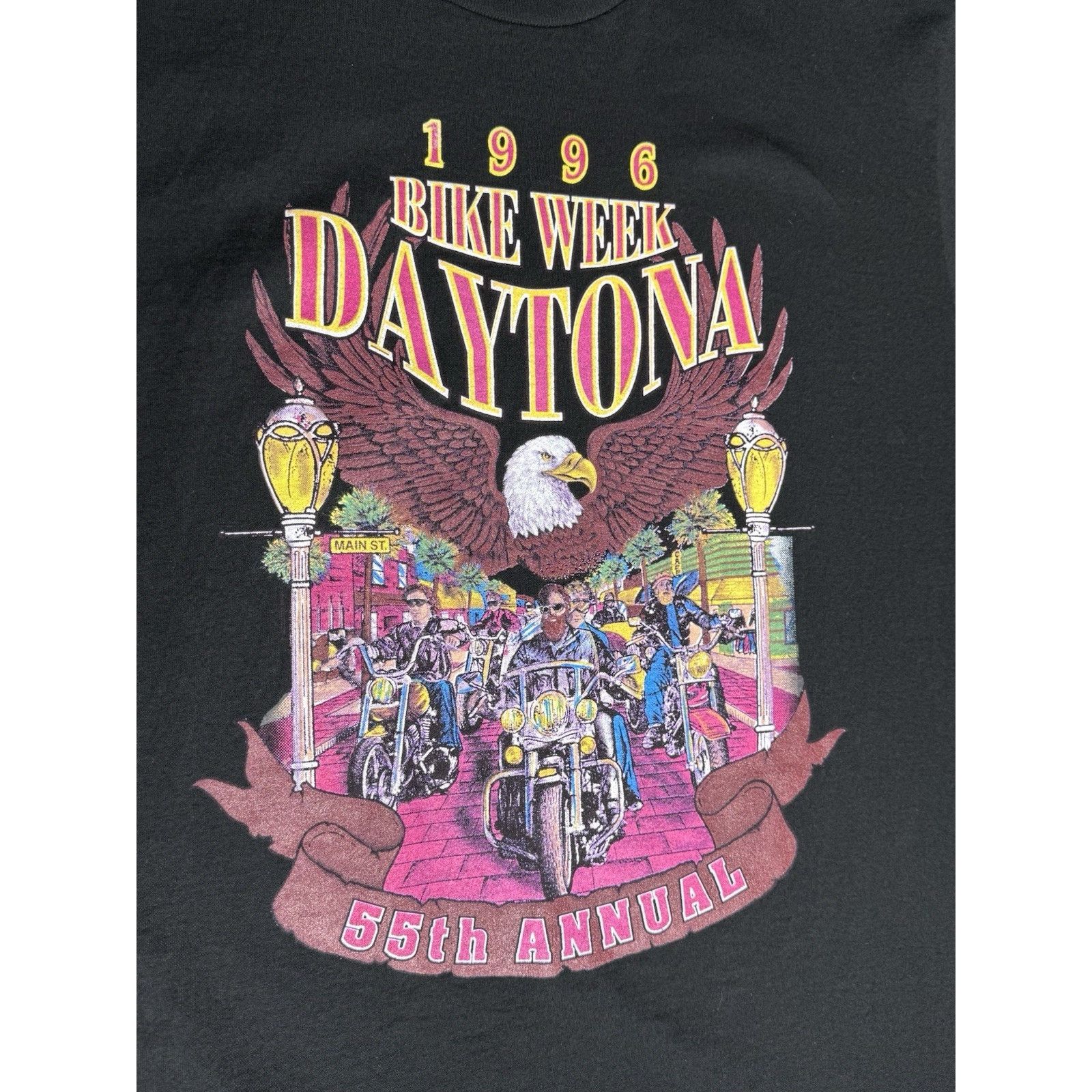 & Other Stories Vintage 1996 Daytona Bike Week Black USA Eagles 90s Sz XL Size US XL / EU 56 / 4 - 3 Thumbnail