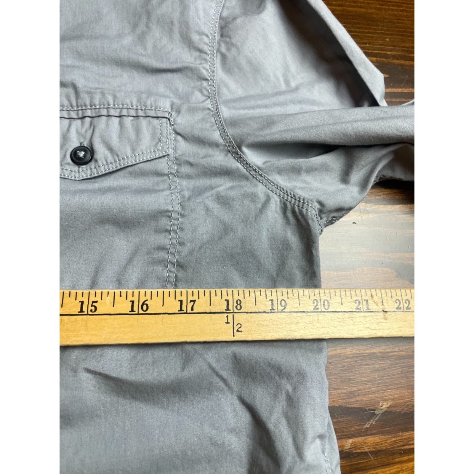 Vintage Michael Brandon Shirt Men's M Gray Button Up Long Sleeve Pockets Modern Fit Regular Size US M / EU 48-50 / 2 - 8 Thumbnail