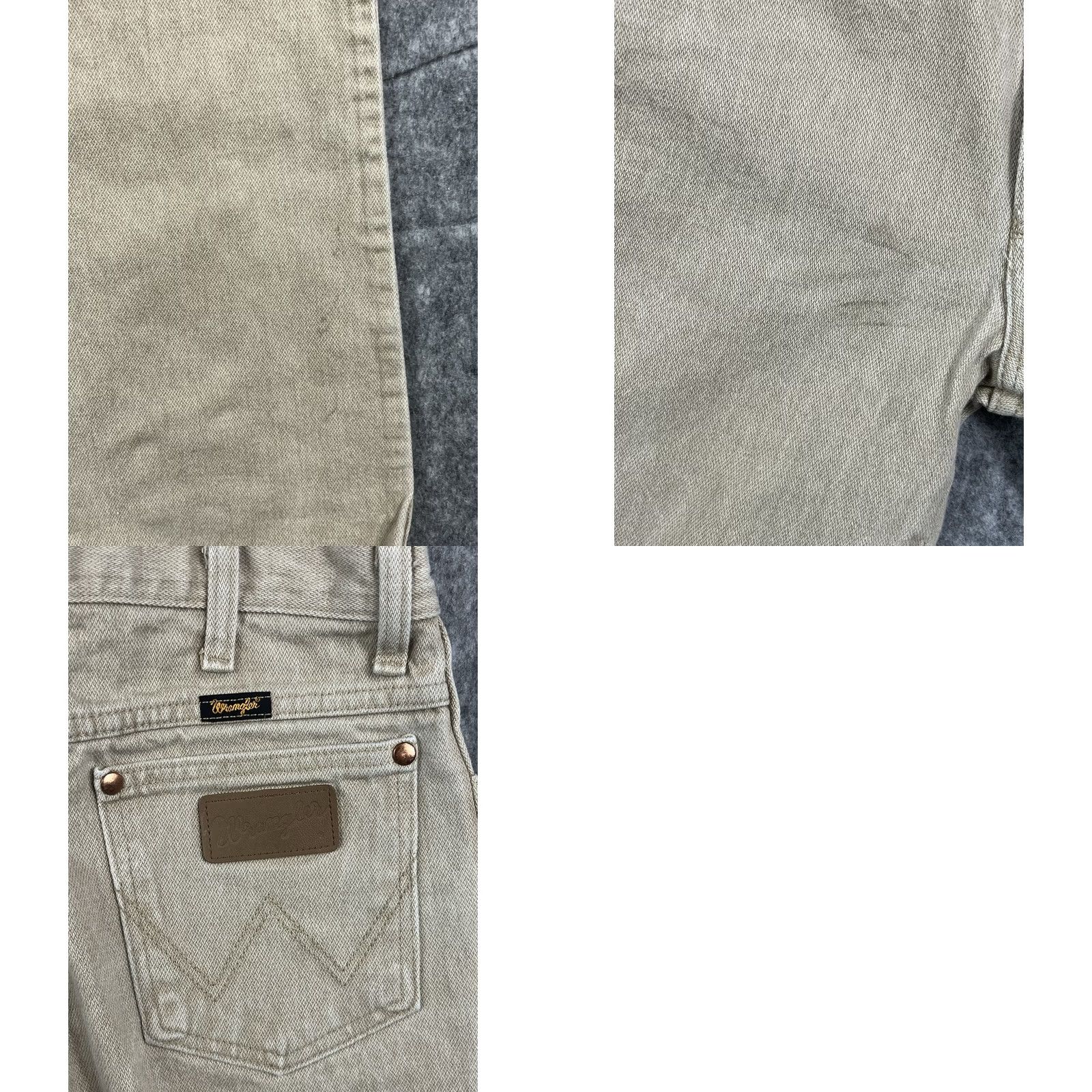 Wrangler Wrangler Cowboy Cut Jeans Straight Leg 27x32 Men Tan Denim 5-Pocket Zip Regular Inseam 32 Beige Cowboy Theme CN Mexico Brand Wrangler 936 Size US 27 - 8 Thumbnail
