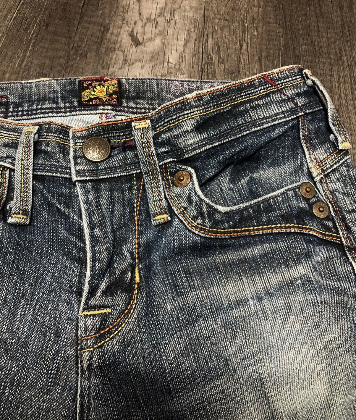 Japanese Brand Brappers Flare Japanese Jeans Cargo Style Size 28" / US 6 / IT 42 - 6 Thumbnail