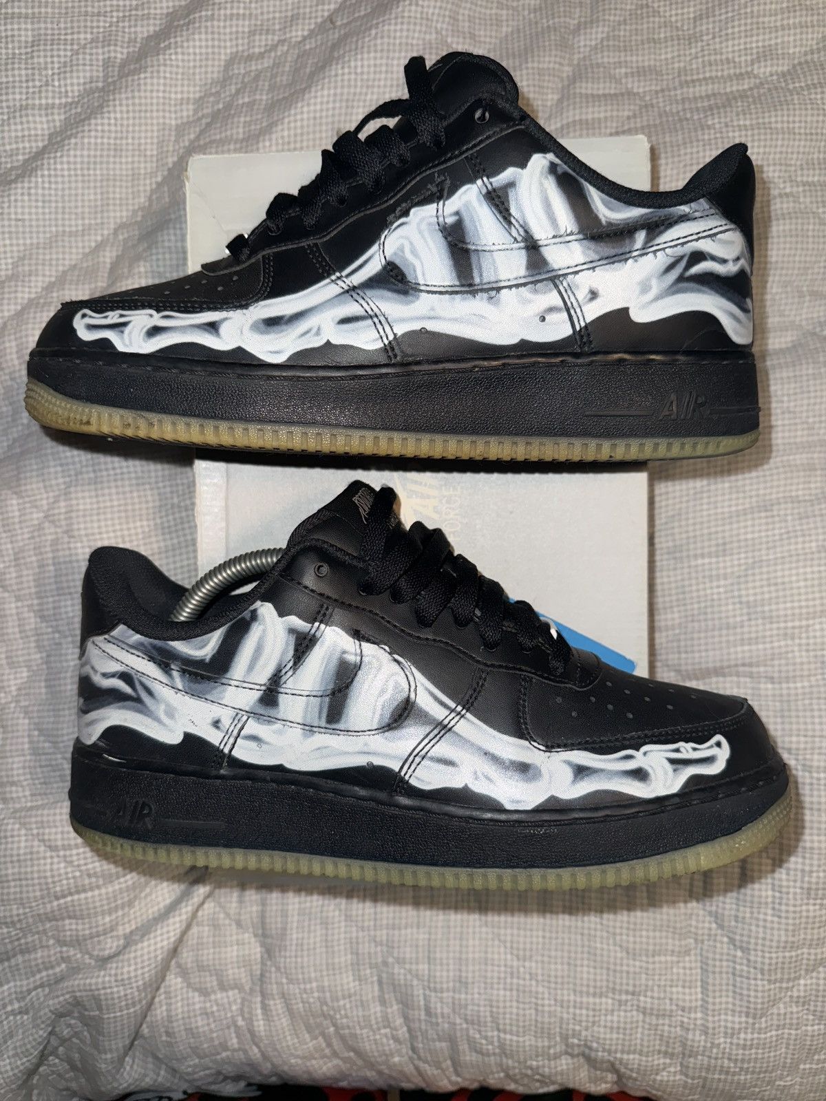 Nike Nike air force 1 Low ‘black skeleton halloween 2019’ Size US 8.5 / EU 41-42 - 1 Thumbnail