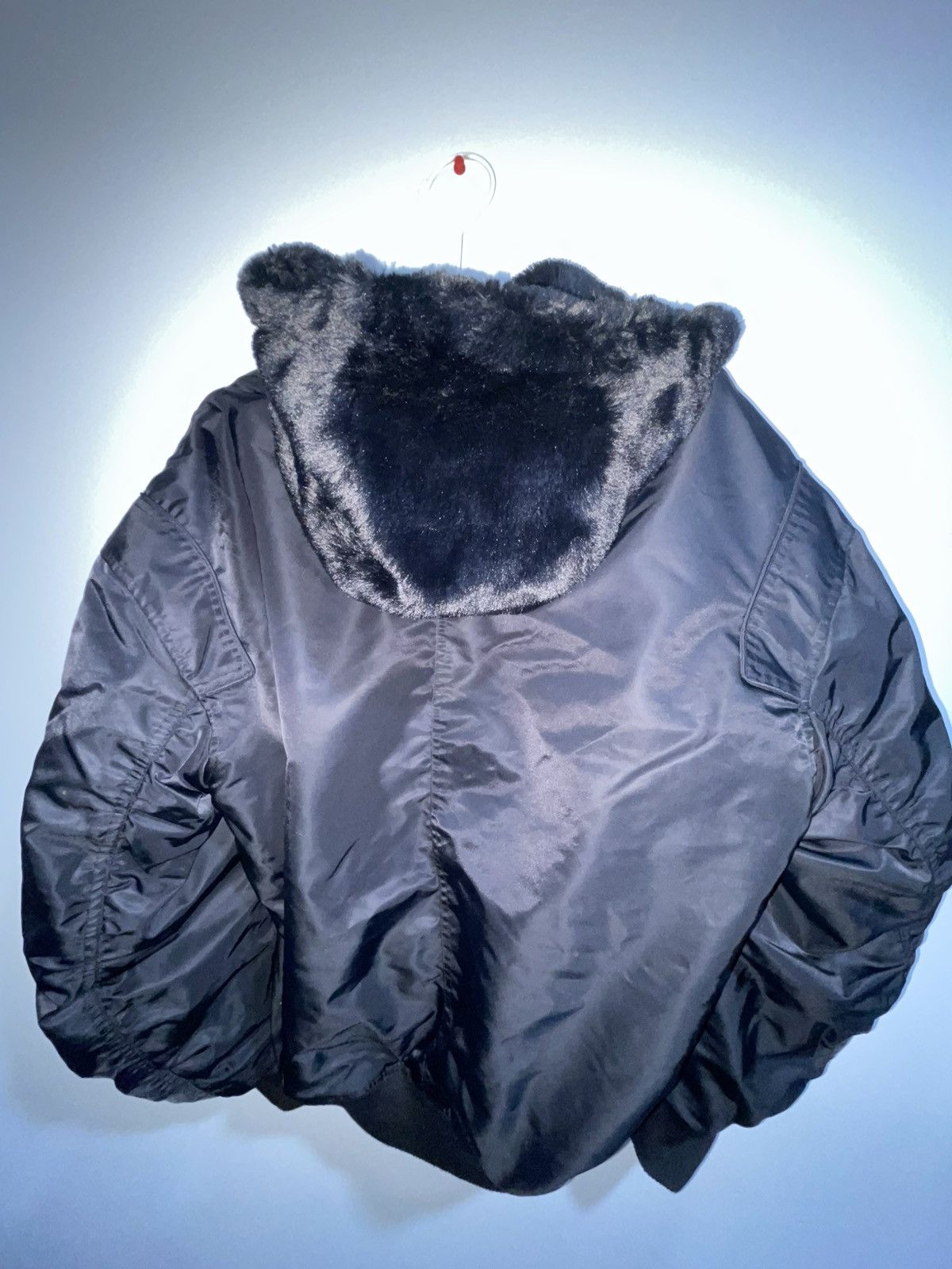 Vintage × Zara (Zara)Fuzzy hood Bomber jacket Size US M / EU 48-50 / 2 - 2 Thumbnail