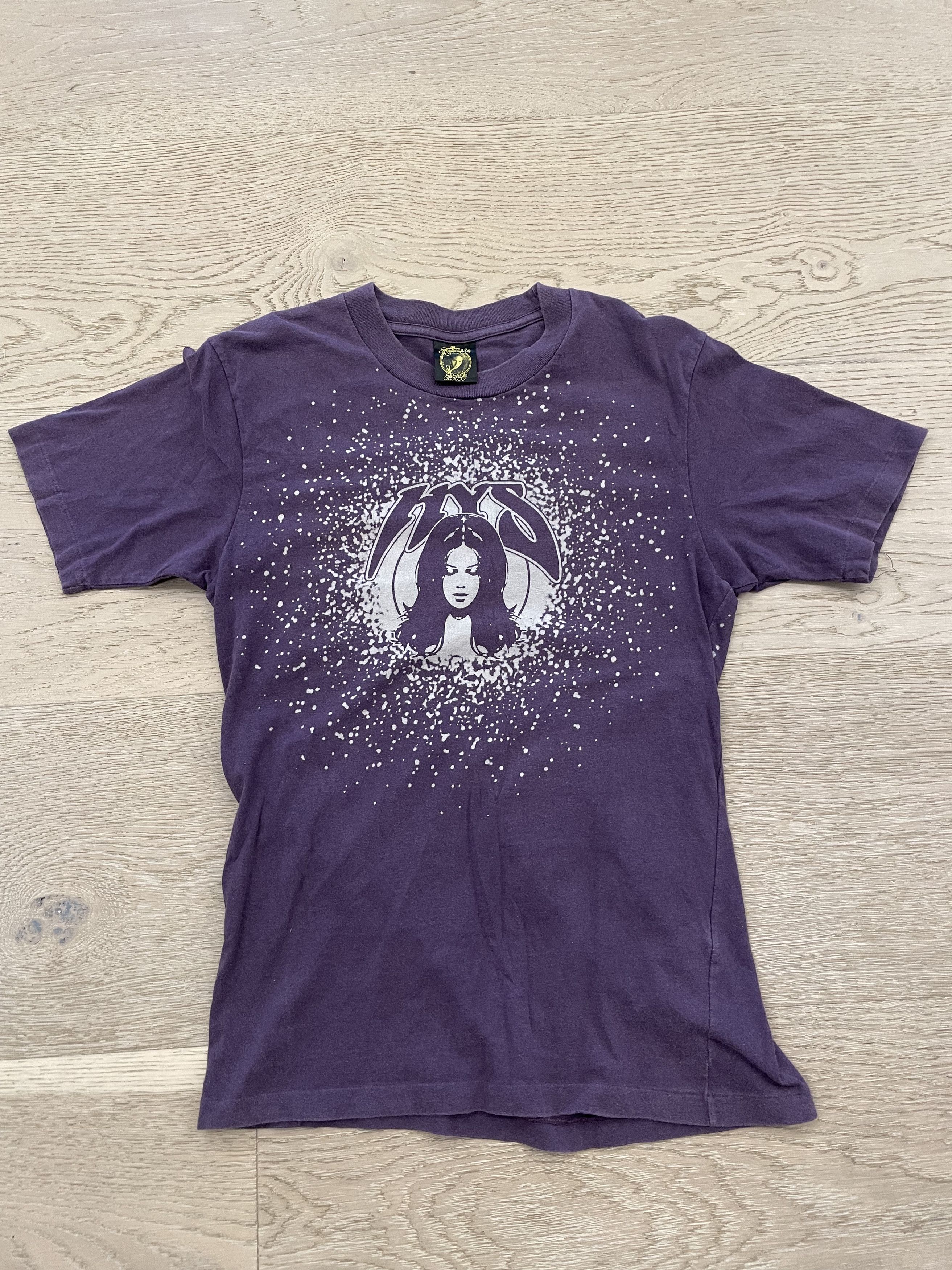 image of Hysteric Glamour Graphic Tee in Purple, Women's (Size Small)