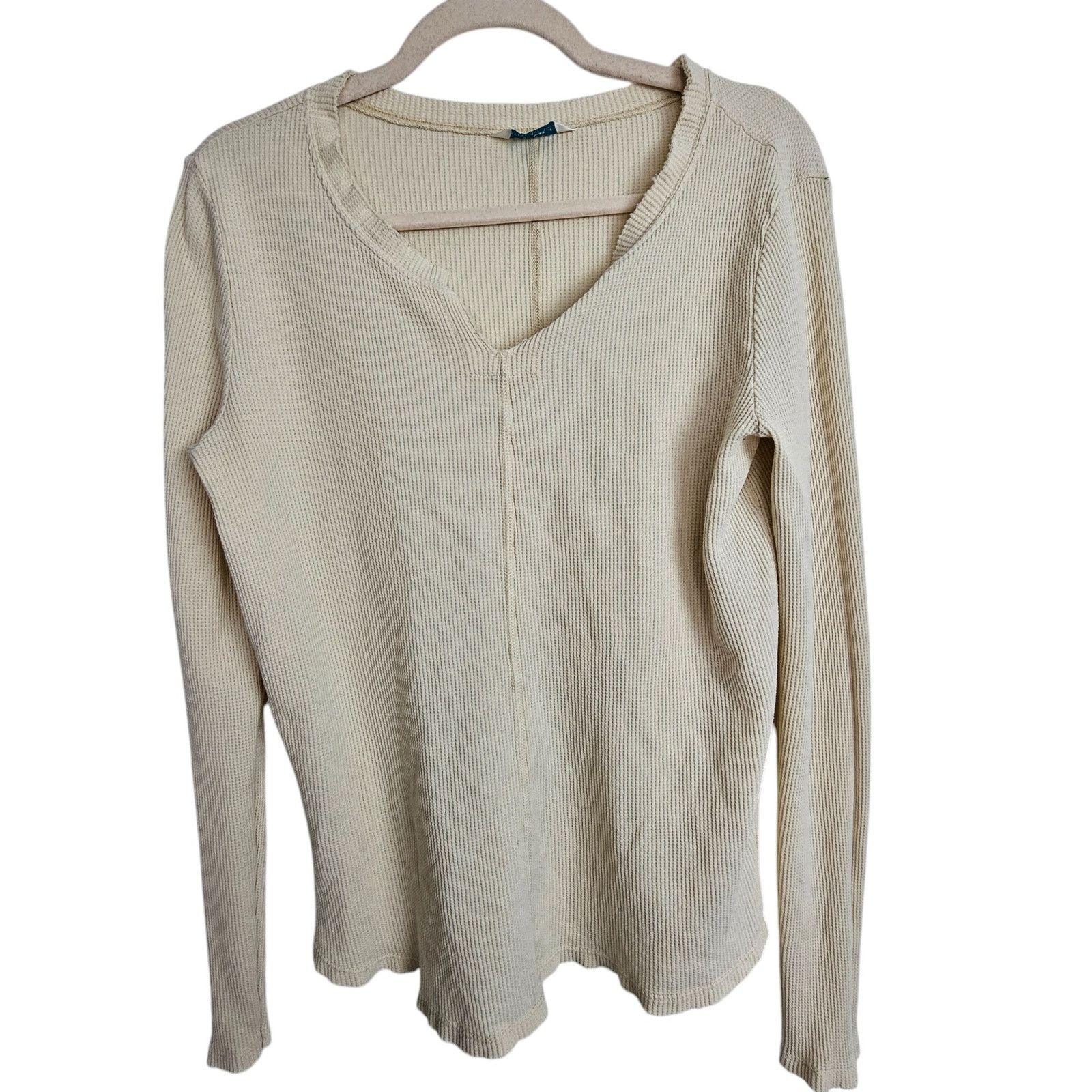 Sundry Sundance Womens Thermal Waffle Knit Top M Minimalist Casual Size M / US 6-8 / IT 42-44 - 1 Thumbnail