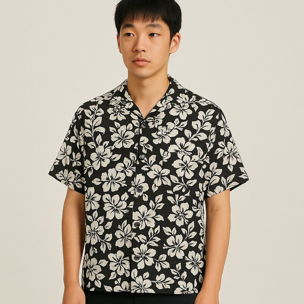Vintage Rag Factory Hawaiian Flower Fullprint Shirt | Grailed