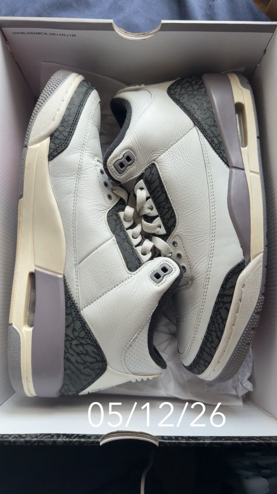 Jordan Brand Jordan 3 ‘Cement Grey’ Size US 9.5 / EU 42-43 - 7 Thumbnail