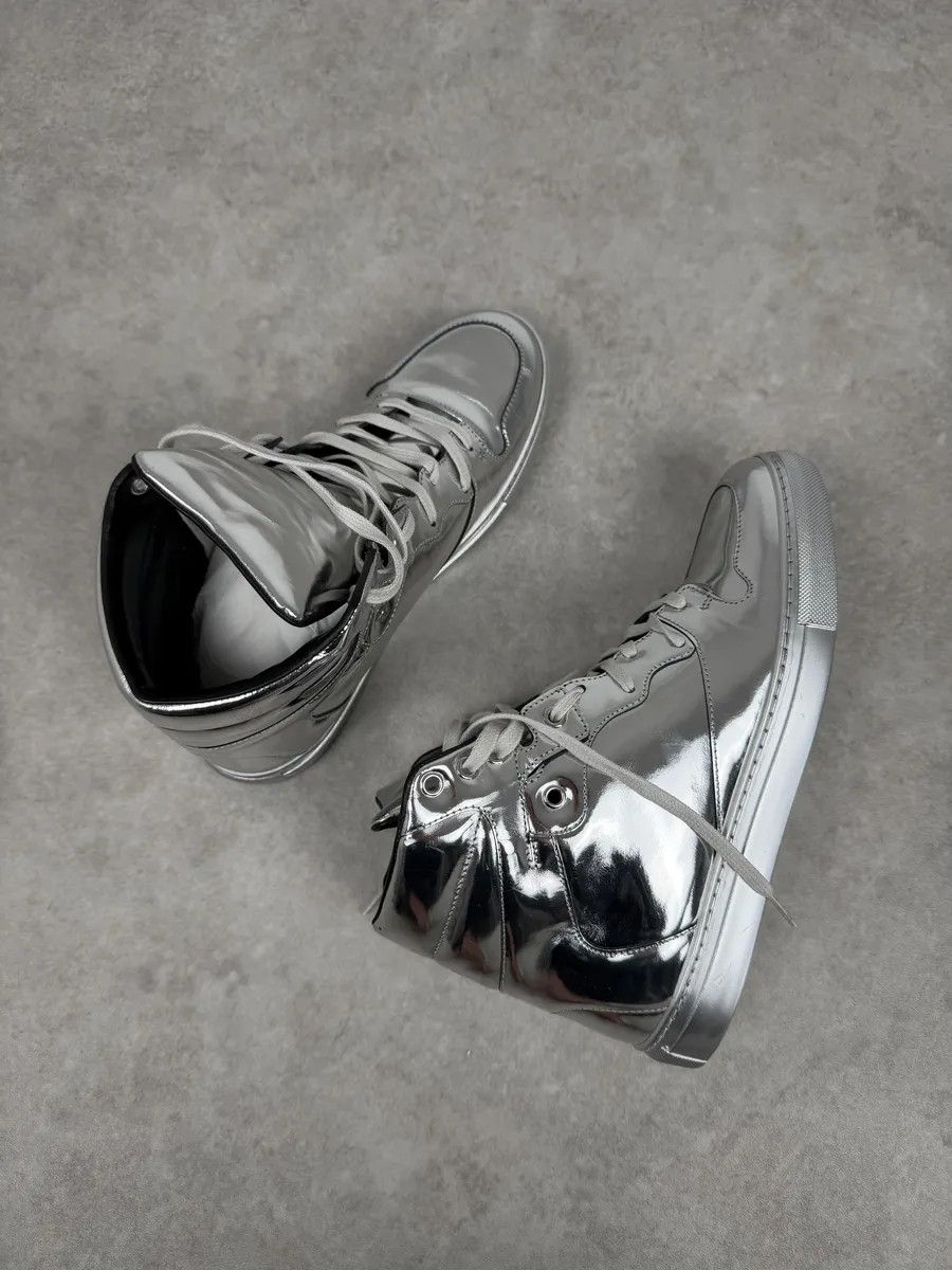 Balenciaga Balenciaga City Patent Grey Silver Mirror High Sneakers Size US 7.5 / EU 40-41 - 6 Thumbnail
