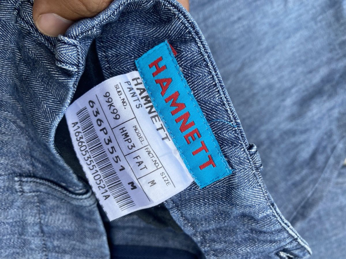 Katharine Hamnett London × Vintage Hamnett Harringbone Cotton Twill Flare Pants Size 29" - 9 Thumbnail