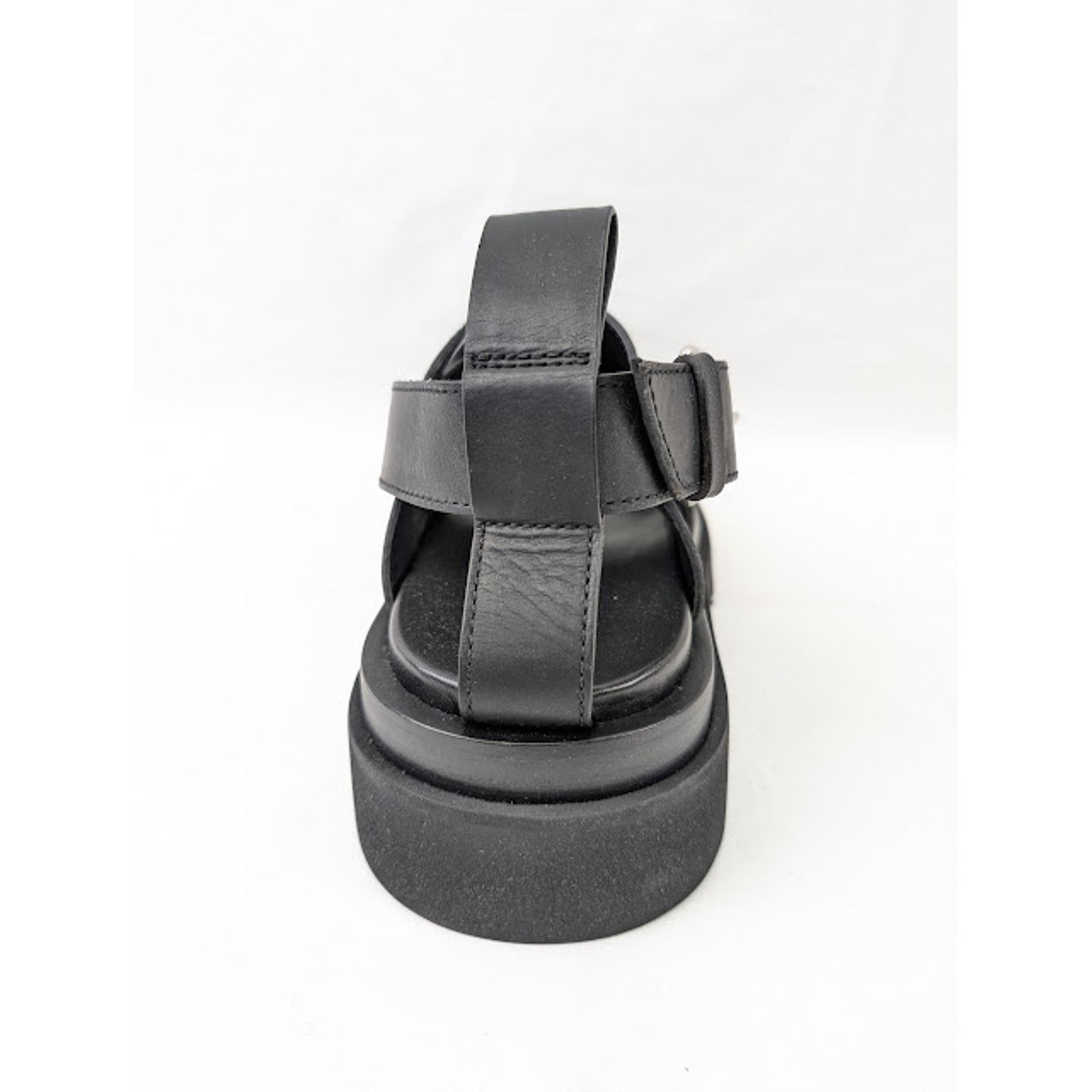 Bottega Veneta o1rshd1 Lug Sandal Military Calf in Black Size US 7 / EU 40 - 10 Thumbnail