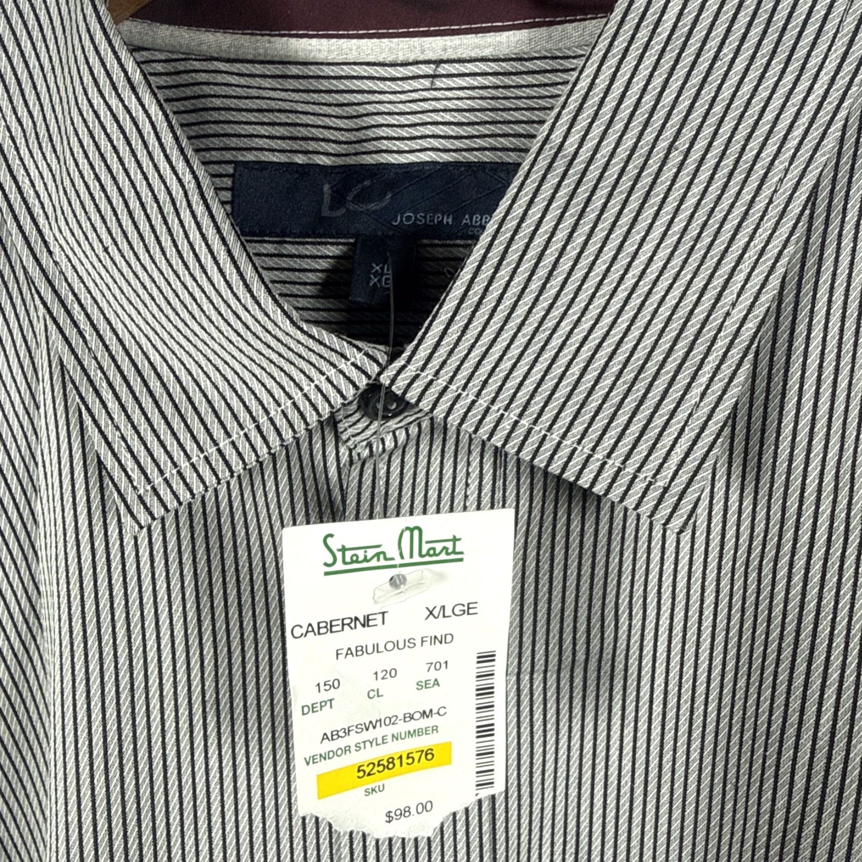 Joseph Abboud NWT Joseph Abboud Striped Button Up Shirt Mens XL Size US XL / EU 56 / 4 - 7 Thumbnail