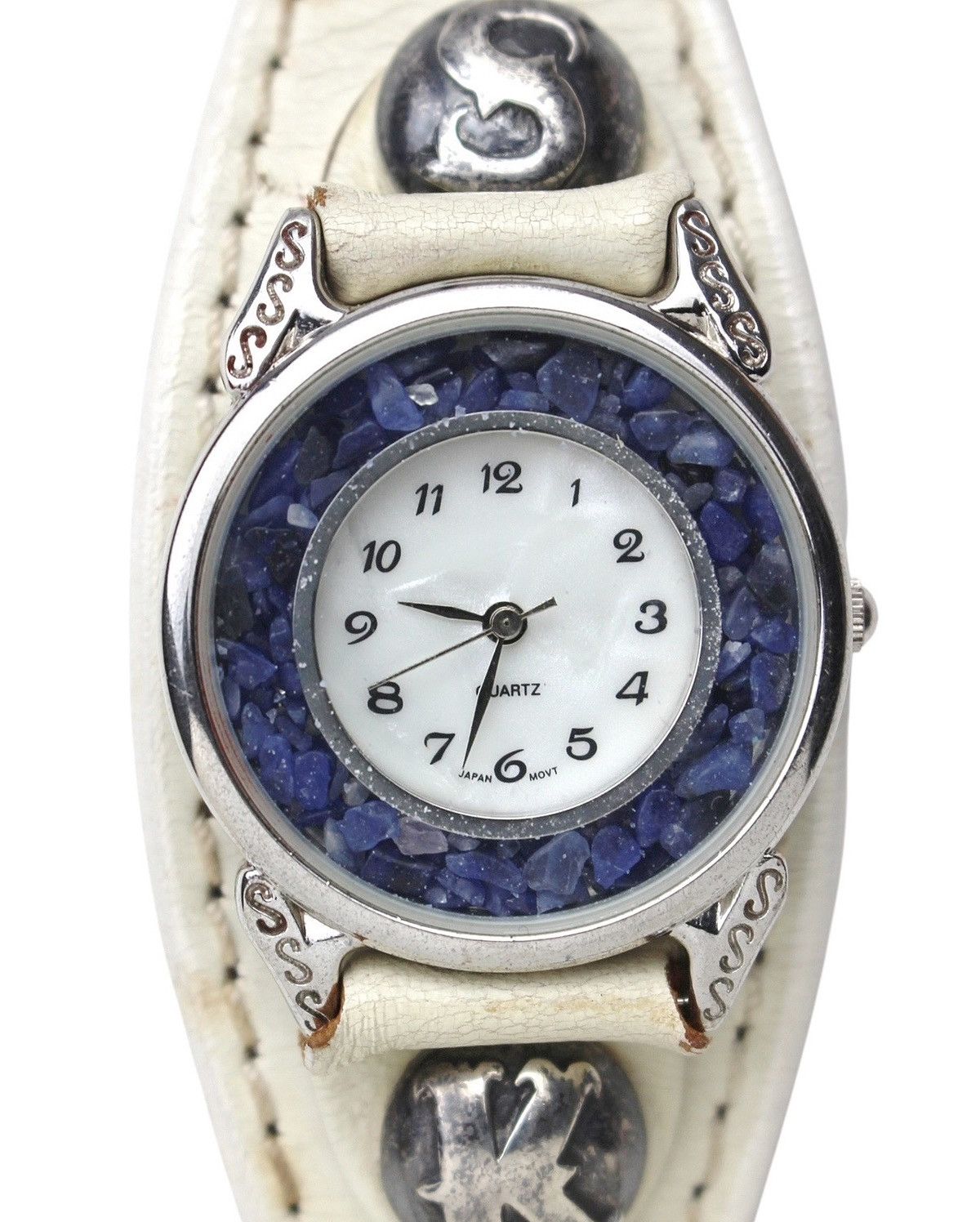 2000S JAPANESE MADE MOONCORE LEATHER BRACELET QUARTZ WATCH