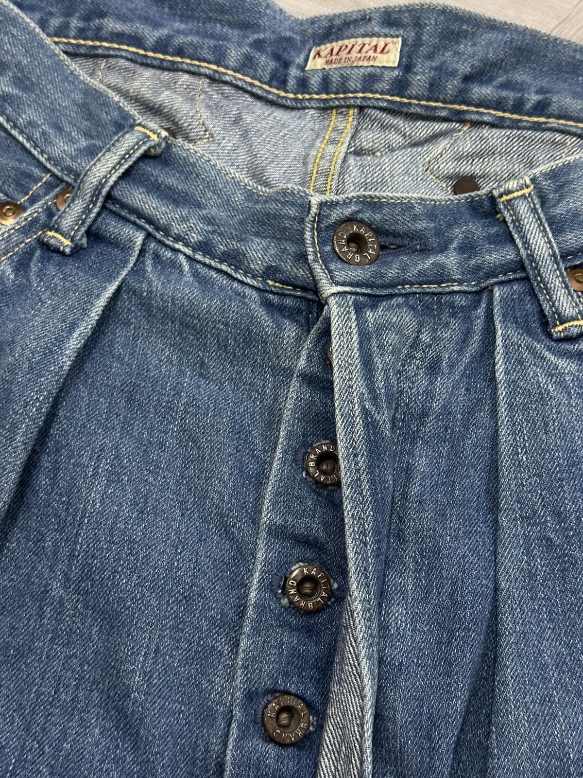 Kapital Kapital Japan Wide Leg Buckle Bag Denim Pant Size US 28 / EU 44 - 3 Thumbnail