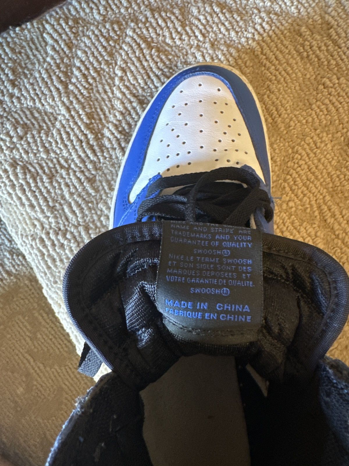Jordan Brand Air-Jordan 1 Retro High OG “Game Royal Blue” Size US 11 / EU 44 - 6 Thumbnail
