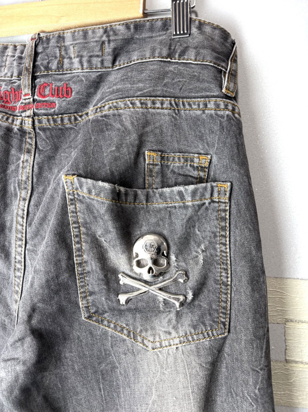 Philipp Plein Vintage Philipp Plein Metal Skul Denim Pants If Six Was Nine Size US 33 - 4 Thumbnail