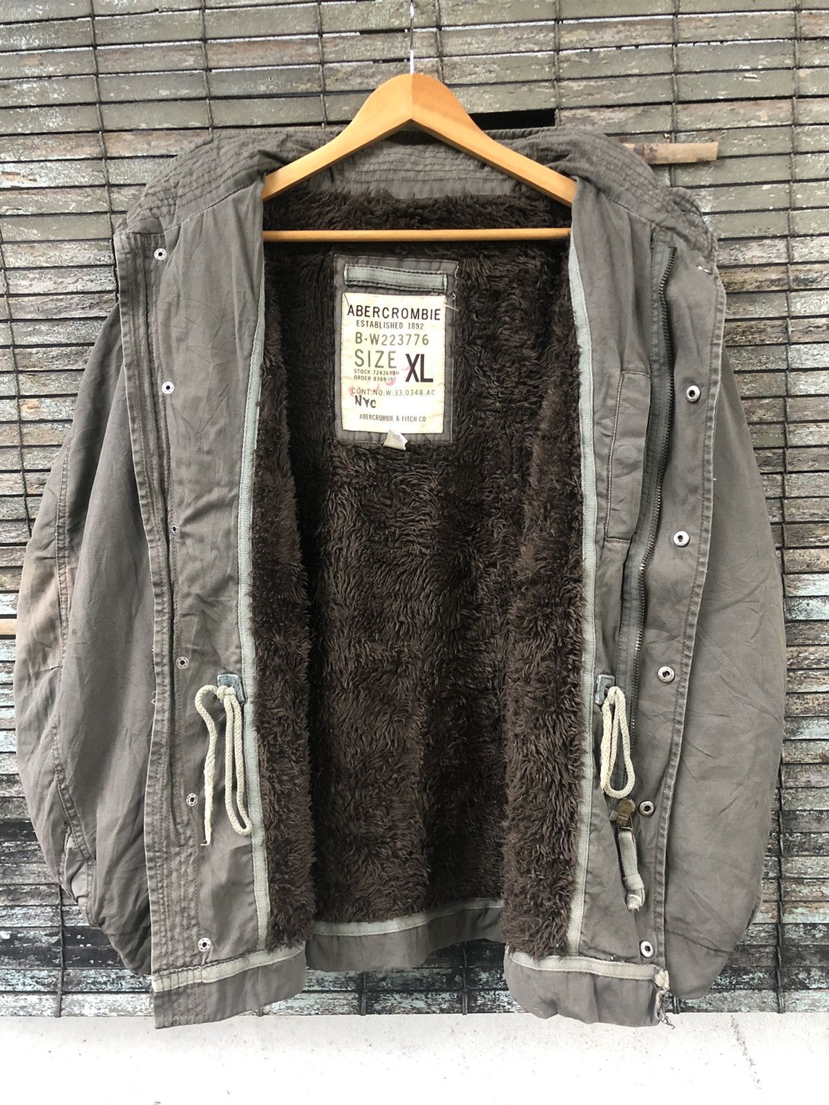 Abercrombie & Fitch 💥RARE💥Vintage Abercrombie & Fitch Military Sherpa Jacket Size US XL / EU 56 / 4 - 10 Thumbnail