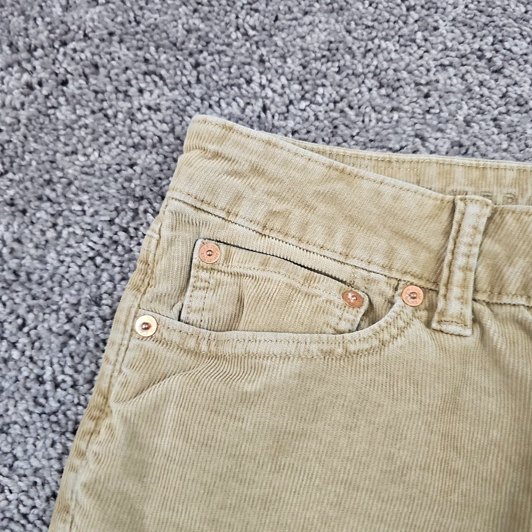 American Eagle Outfitters American Eagle Pants Mens 29 Brown Corduroy Slim Fit Flex Stretch Chino Straight Size US 28 / EU 44 - 3 Thumbnail
