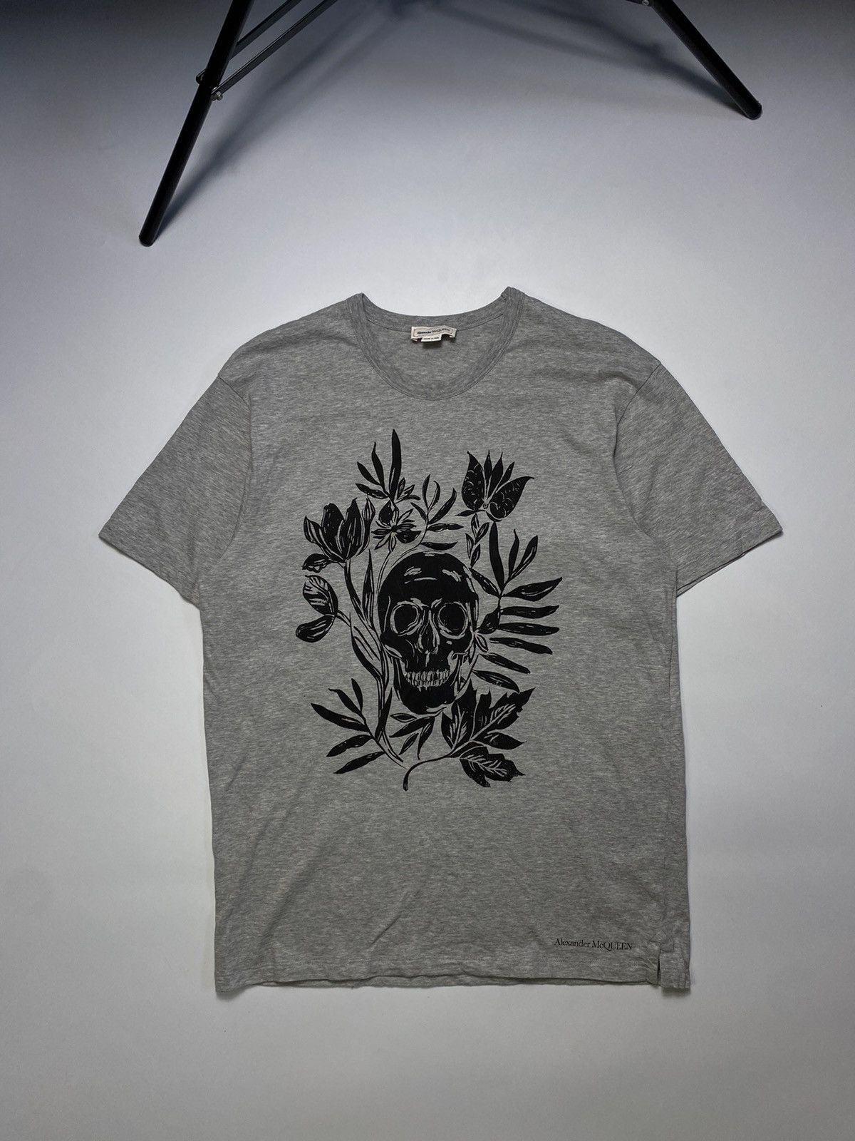 Alexander McQueen T-shirt Skull Flower Logo
