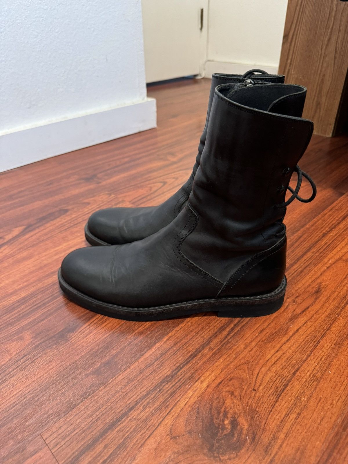 Ann Demeulemeester Ann Demeulemeester Back Lace Vitello Boots Size US 9.5 / EU 42-43 - 2 Thumbnail