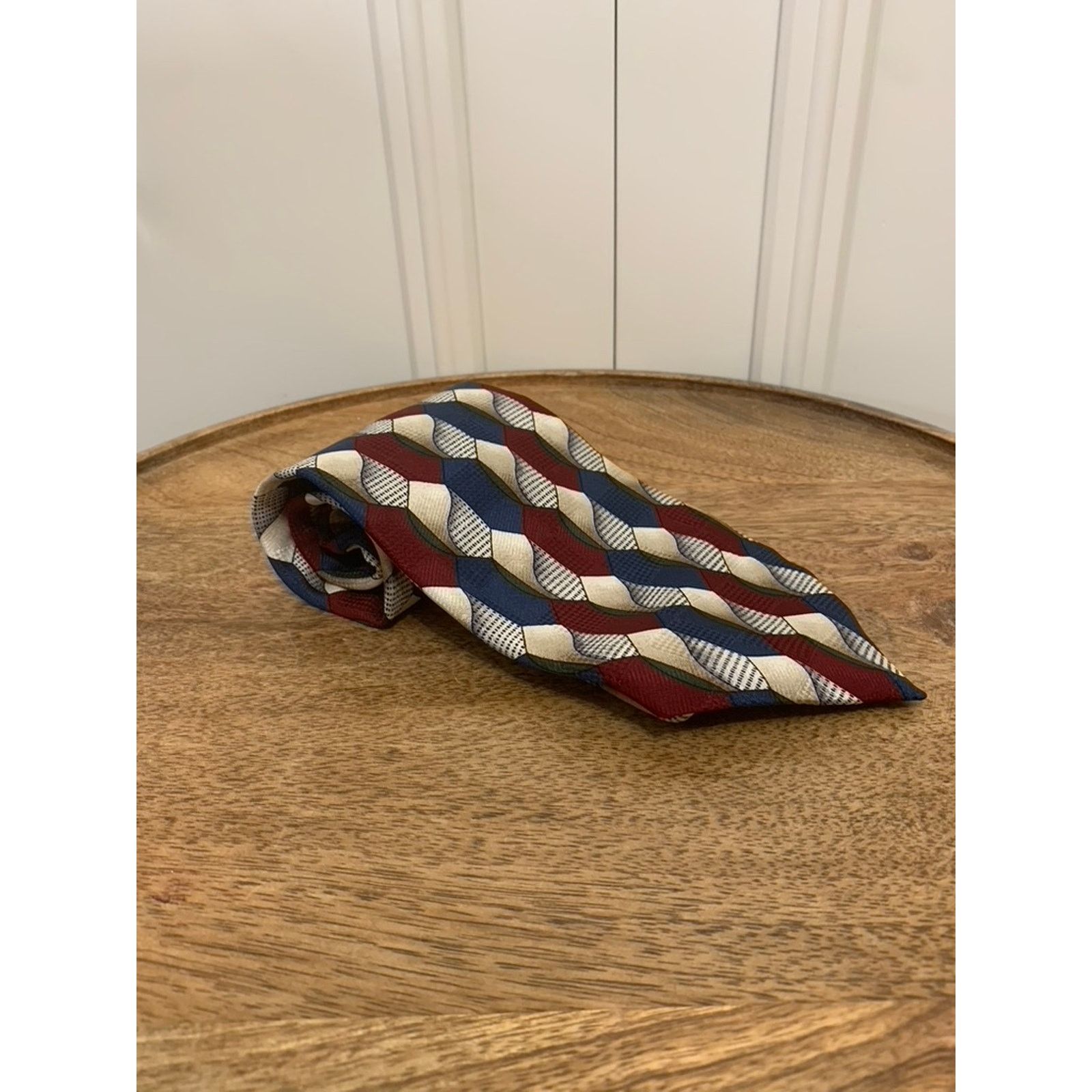 Oscar De La Renta Oscar de la Renta Men's Geometric Silk Necktie Multicolor Size ONE SIZE - 1 Thumbnail