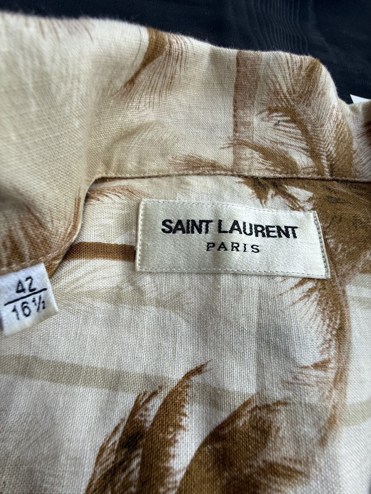 Saint Laurent Paris SS16 Saint Laurent runway Hawaiian palm tree shirt Hedi 42 Size US L / EU 52-54 / 3 - 20 Thumbnail
