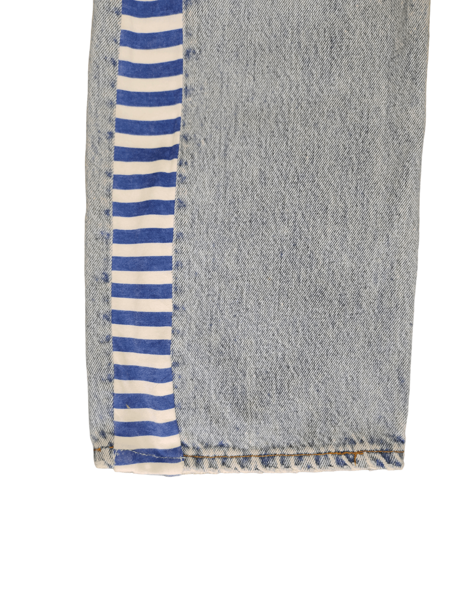 Levi's Vintage Clothing Vintage Levi's 501 Reconstruct Distressed Striped Tape Jeans Size US 31 - 9 Thumbnail