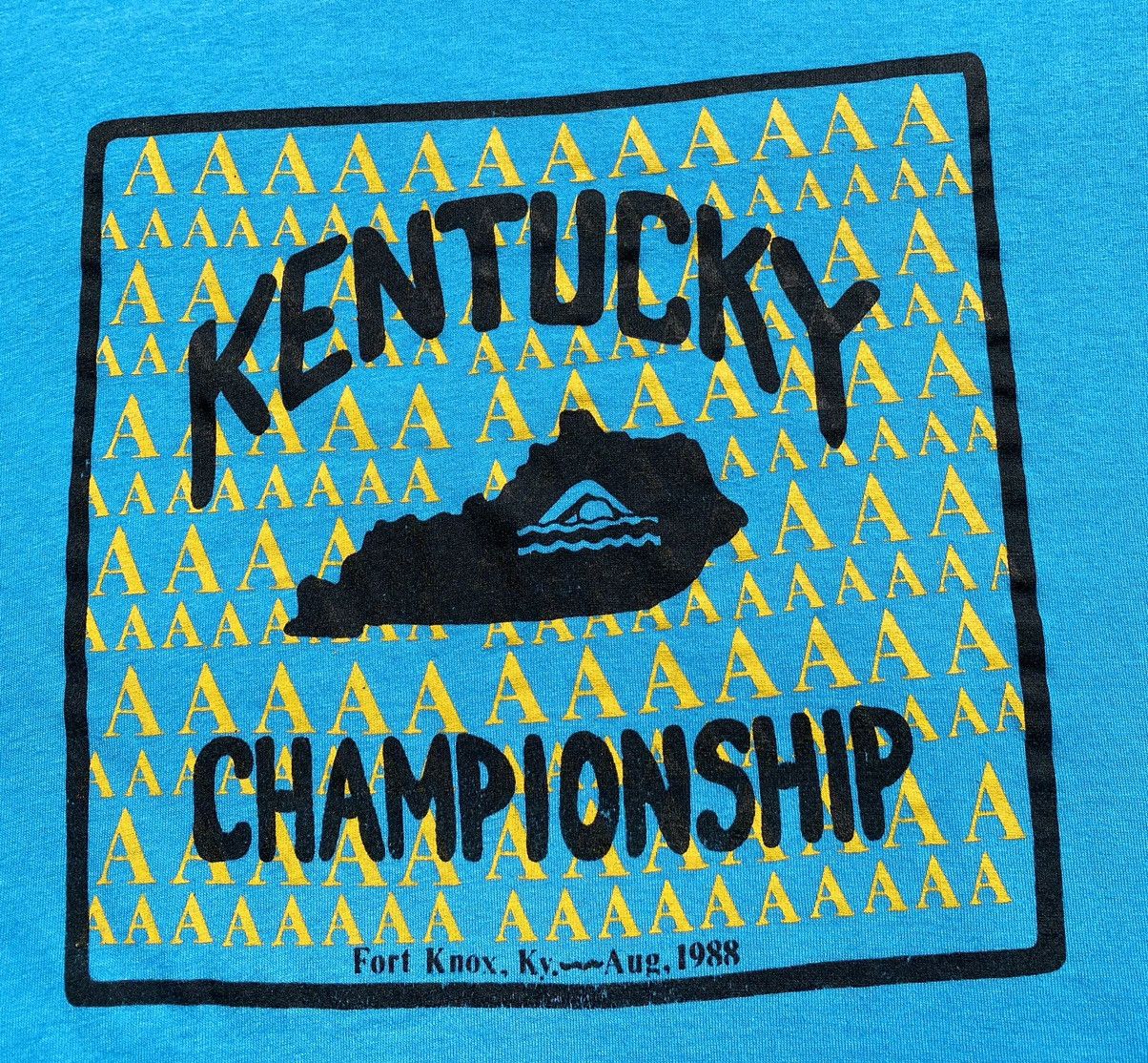 Other Vintage 1988 Kentucky Swim Championship Single Stitch Tee Size US M / EU 48-50 / 2 - 2 Thumbnail