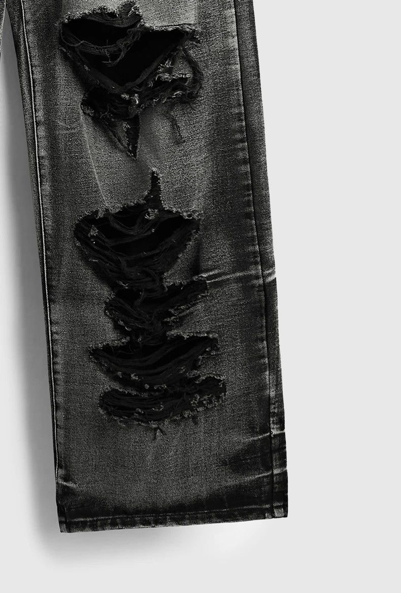 Jean × Vintage Washed Ripped Distressed Jeans Size US 31 - 5 Thumbnail
