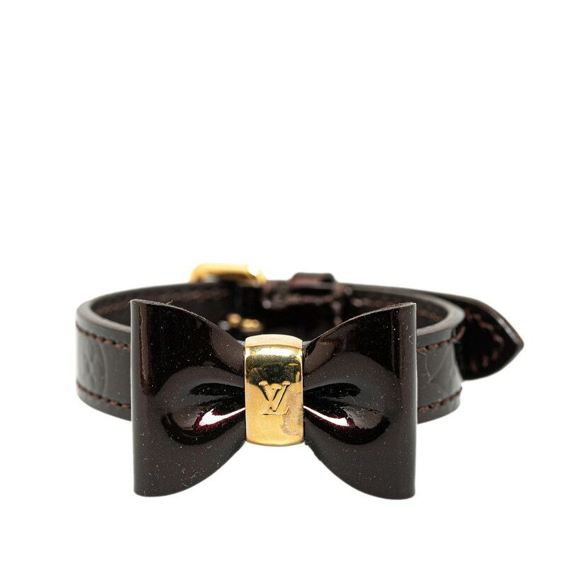 Louis Vuitton Louis Vuitton Louis Vuitton Monogram Vernis Bracelet M6617F Leather Bracelet M6617F in Very Good Condition Size ONE SIZE - 1 Thumbnail