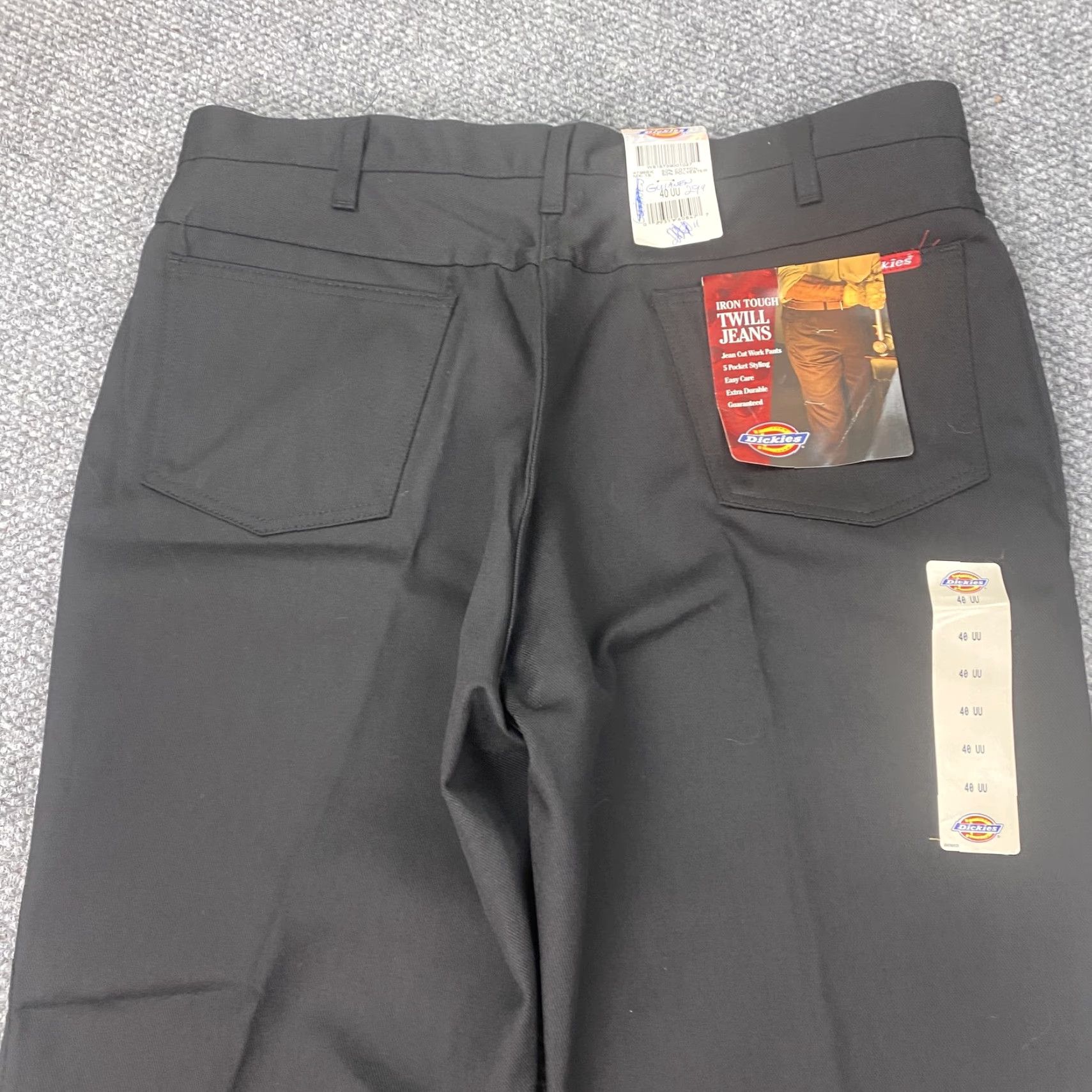Dickies Dickies Iron Tough Twill Jeans Mens 40x29 Black Work Pants 5 Pocket Durable New Size US 40 / EU 56 - 2 Thumbnail