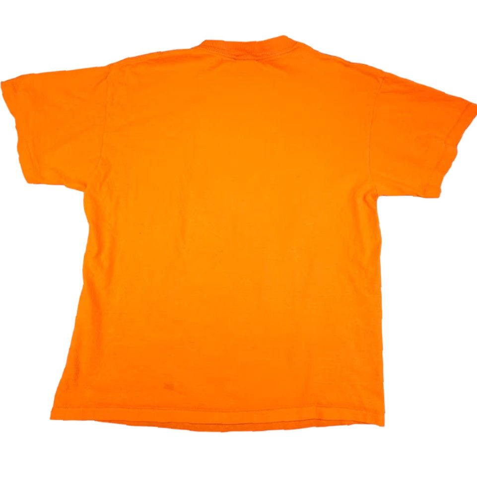 Vintage VINTAGE Halloween T Shirt Mens Size Large Orange 90s Black Cat Bats Spiderweb Size US L / EU 52-54 / 3 - 4 Thumbnail