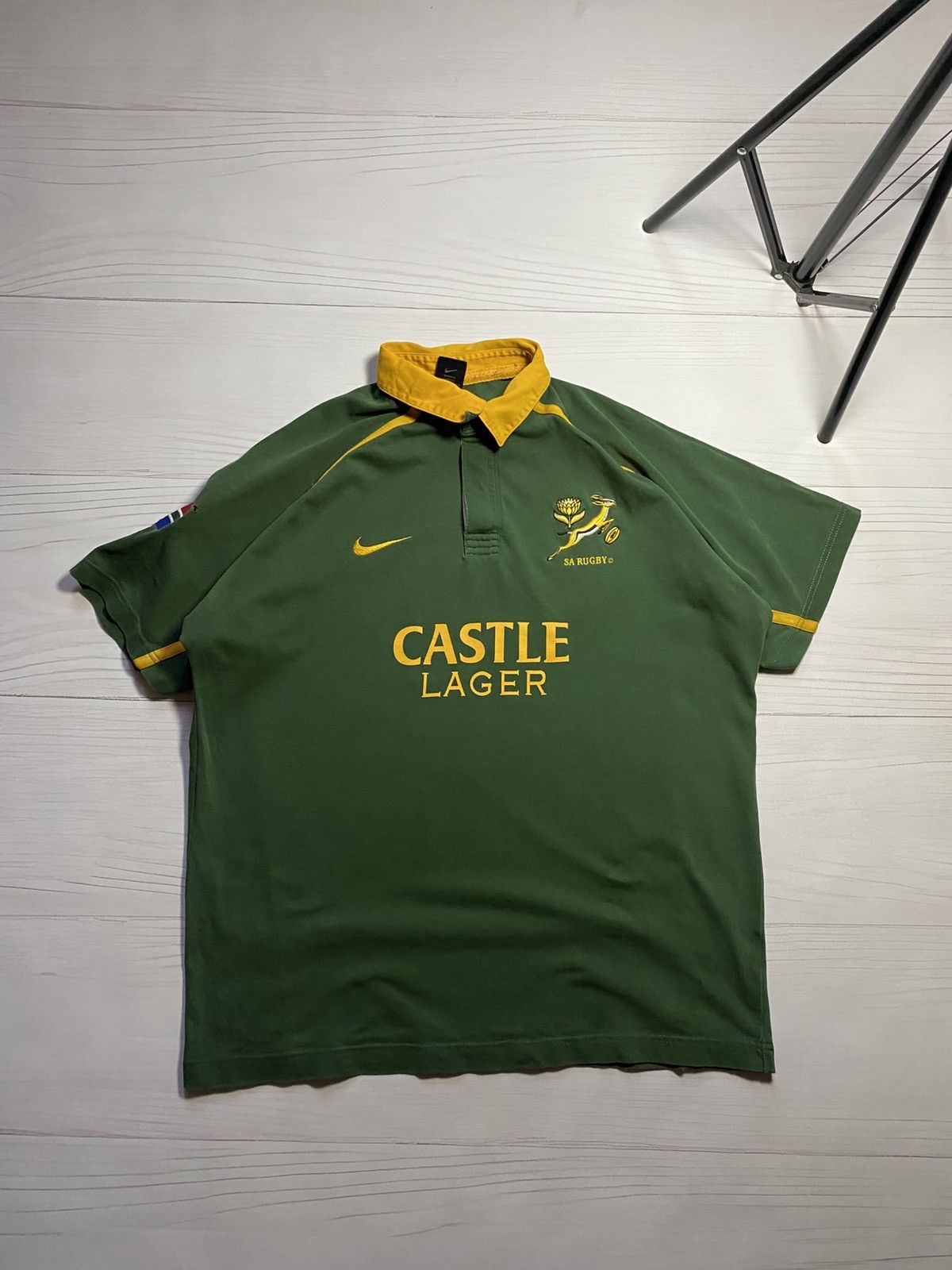 Nike Vintage Nike South Africa 2001/02 home rugby soccer jersey Size US L / EU 52-54 / 3 - 1 Thumbnail