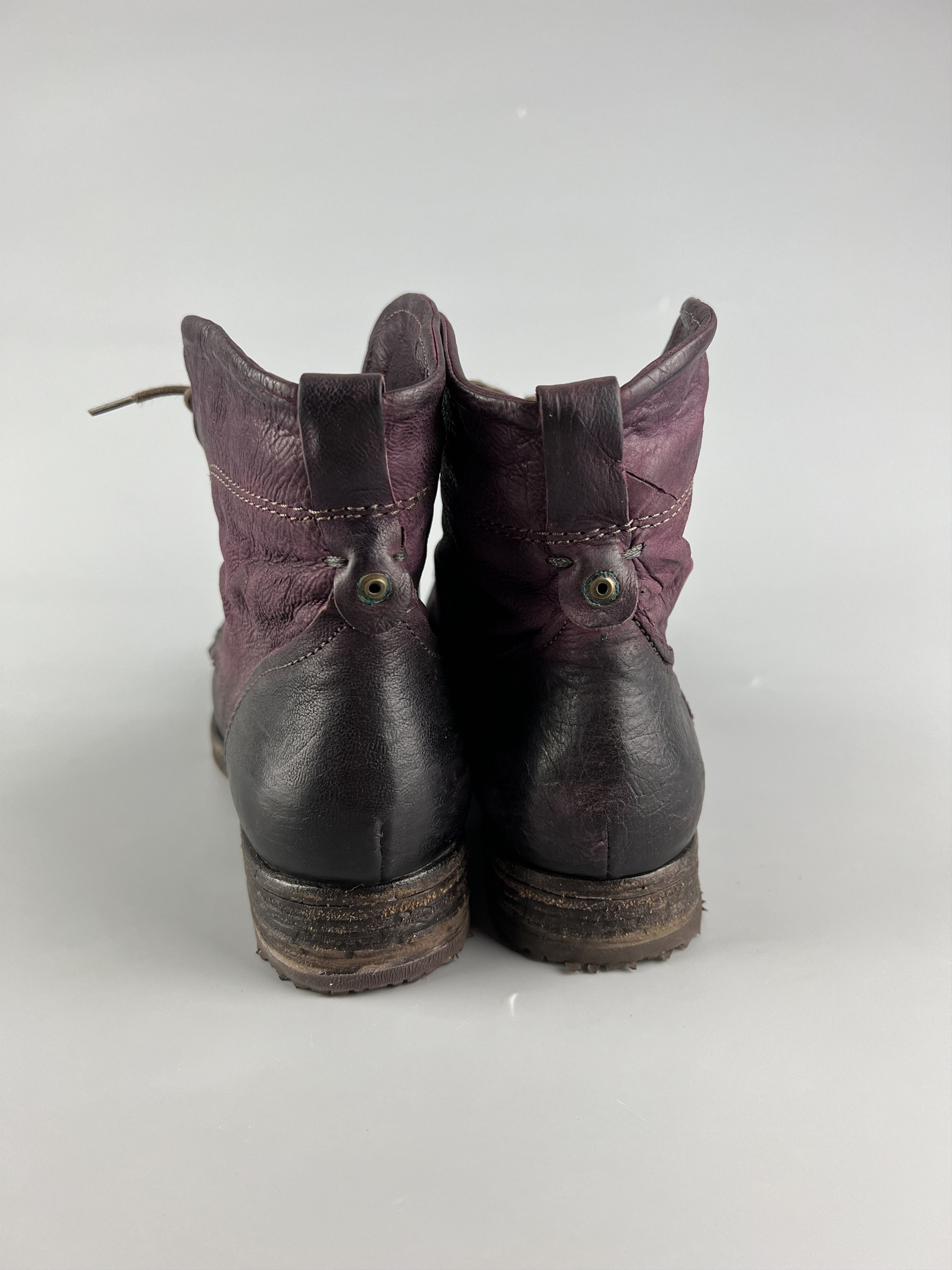 A.S.98 A.S.98 AirStep Women's Burgundy Leather Ankle Boots EU40 Size US 8.5 / IT 38.5 - 3 Thumbnail