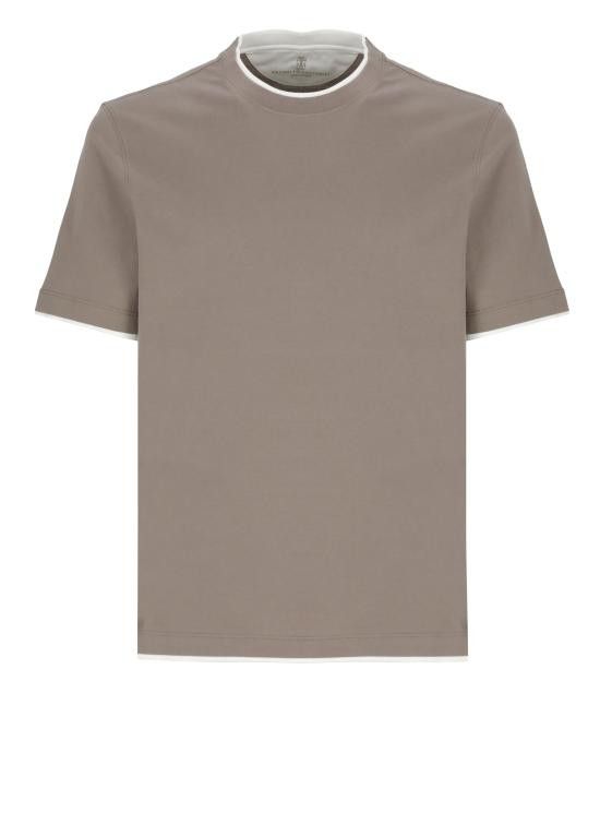 Brunello Cucinelli BRUNELLO CUCINELLI Men T-Shirts M0B137427 C0C13 Brown Size US S / EU 44-46 / 1 - 1 Thumbnail