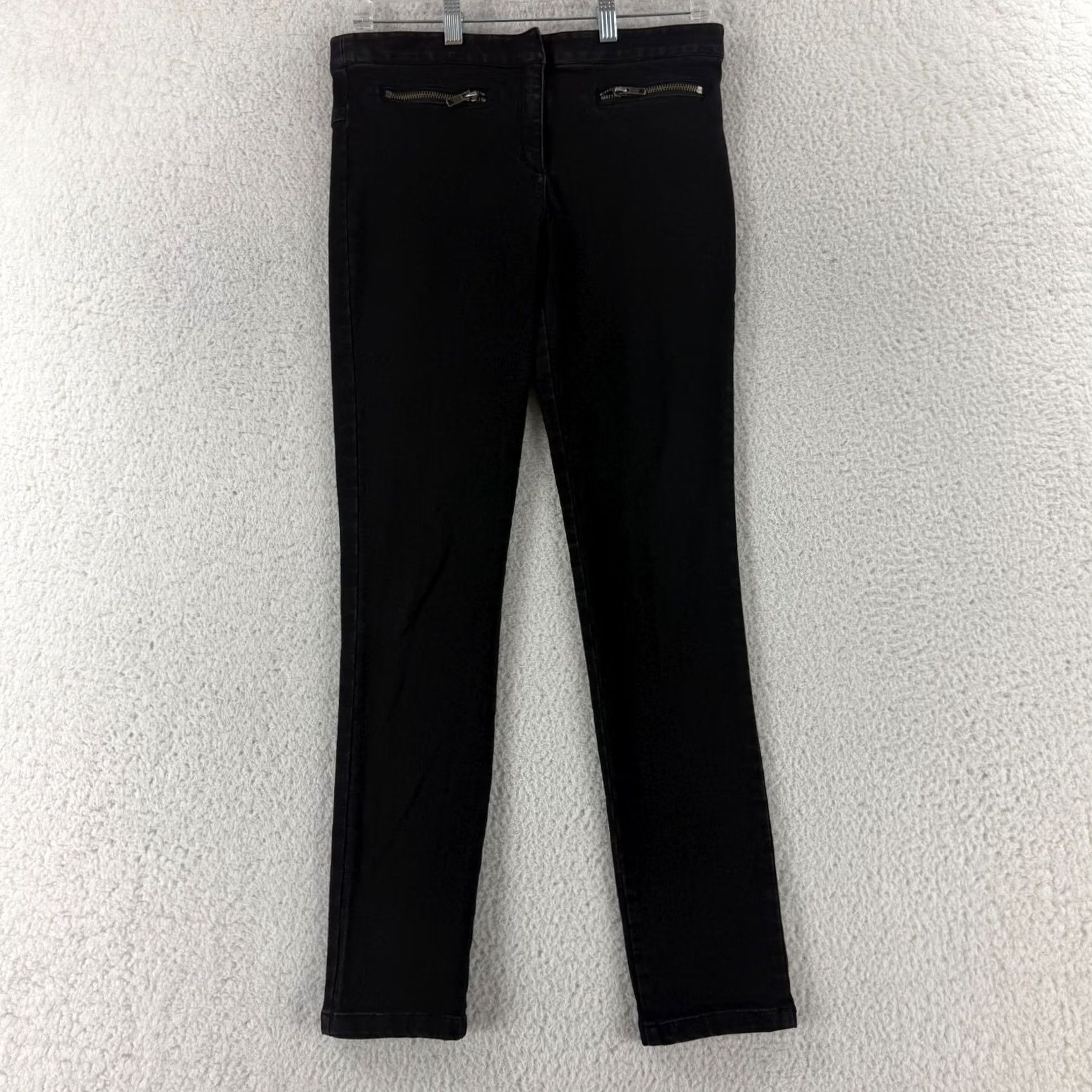 Veronica Beard VERONICA BEARD Jeans Womens 6 Black Skinny Mid Rise Stretch Denim Casual Pants Size 28" / US 6 / IT 42 - 2 Thumbnail