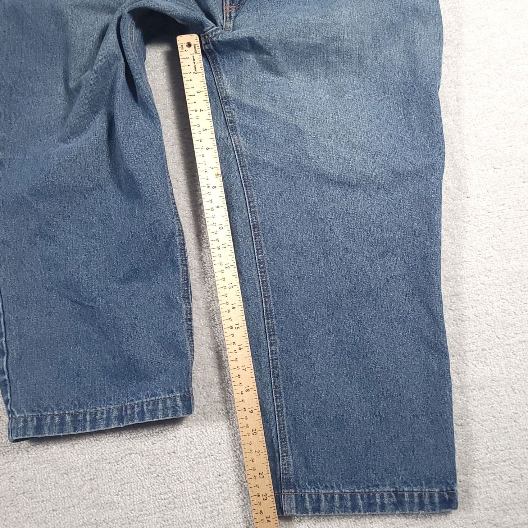 Vintage Vintage Duke Haband Crop Jeans Womens 32X24 Relaxed Fit Straight Leg Pockets Size 24" / US 00 / IT 34 - 7 Thumbnail