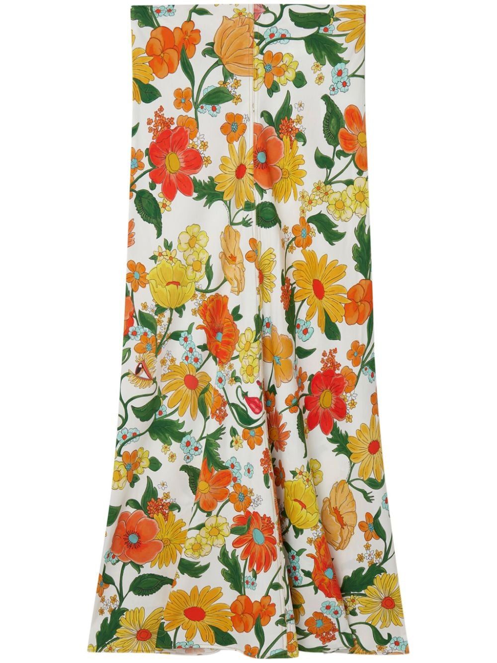 Stella McCartney FLORAL PRINT MIDI SKIRT Size 27" / US 4 / IT 40 - 1 Thumbnail